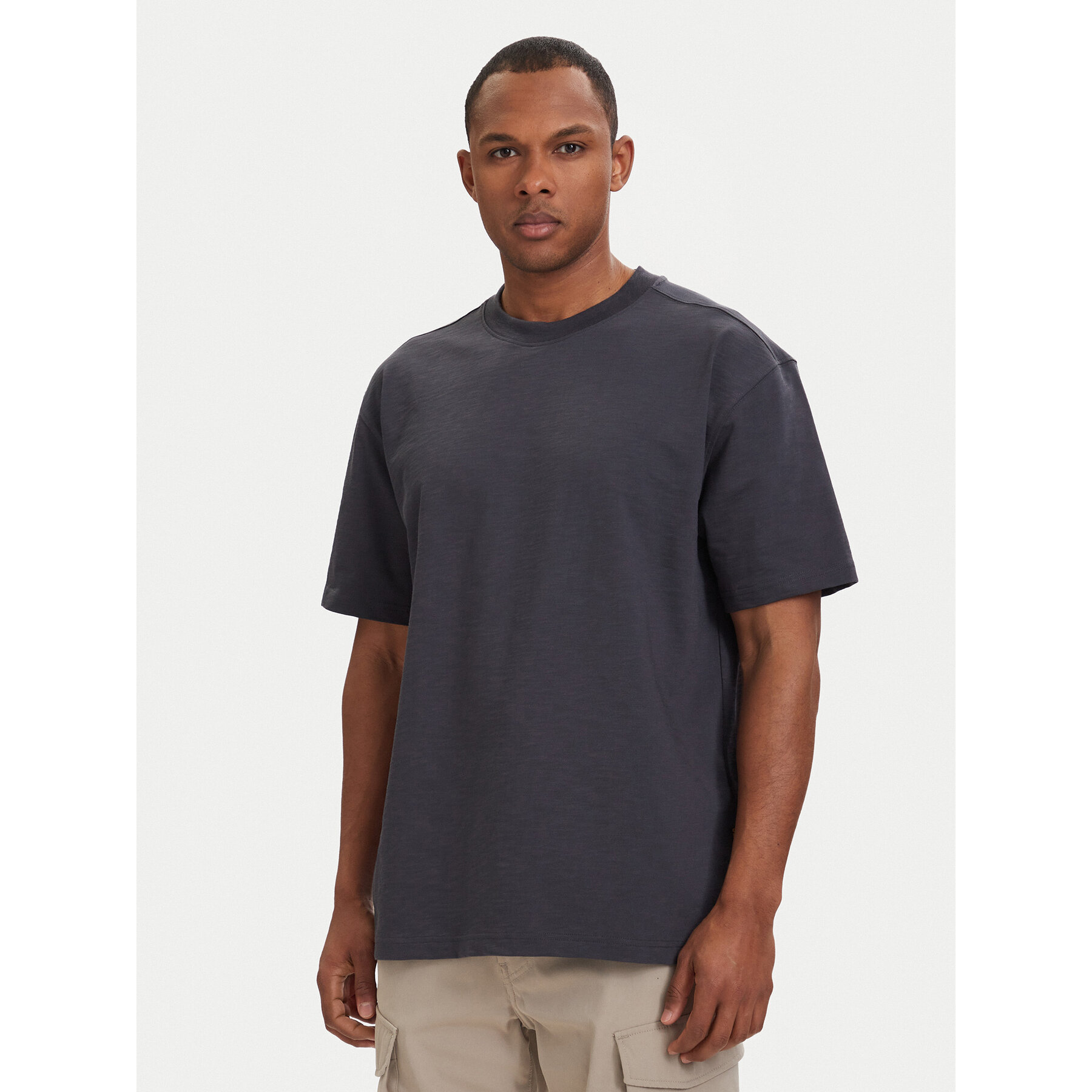 G-Star Raw T-Shirt Slub D28889-E512 Dunkelgrau Relaxed Fit