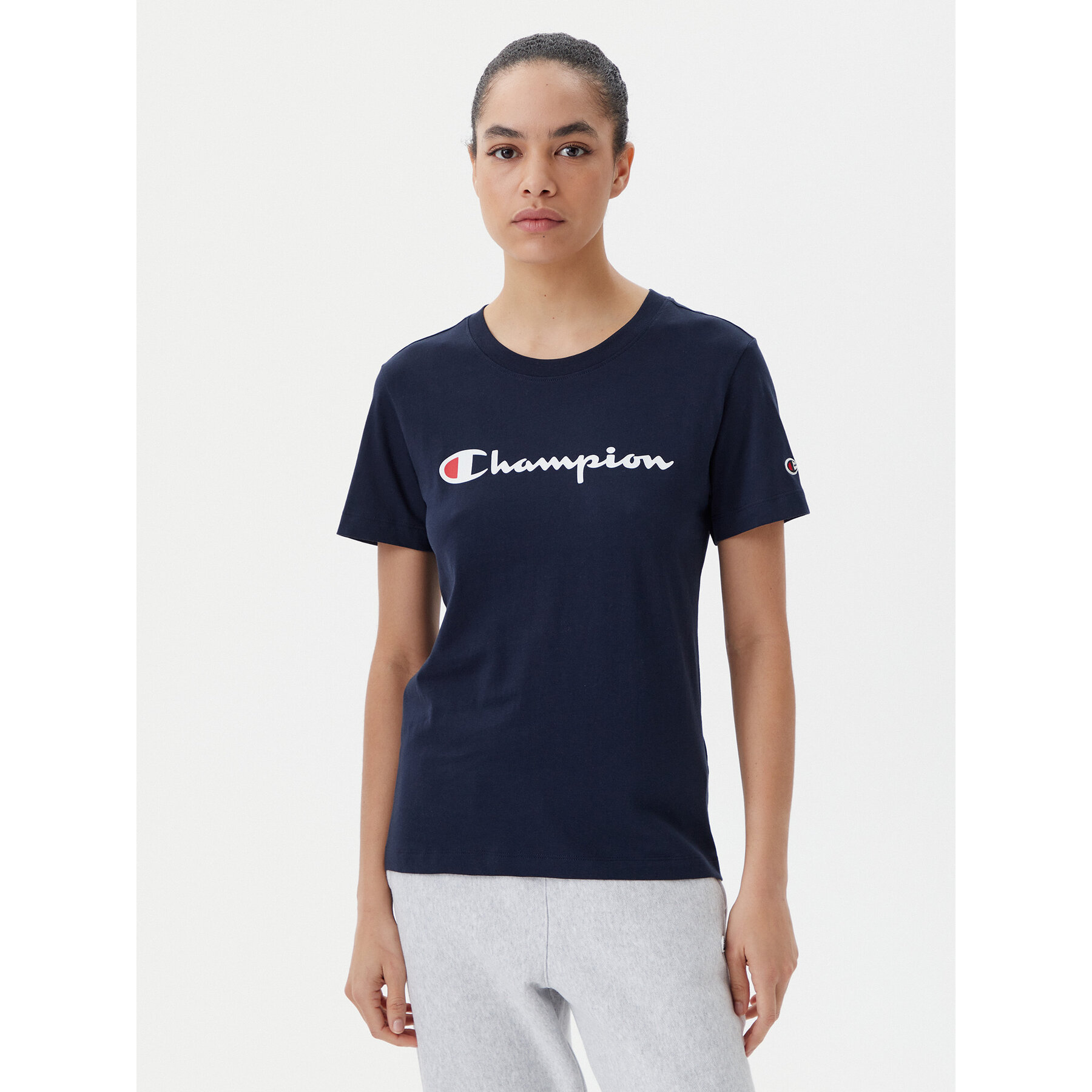 Champion Champion T-Shirt 118090 Σκούρο μπλε Slim Fit