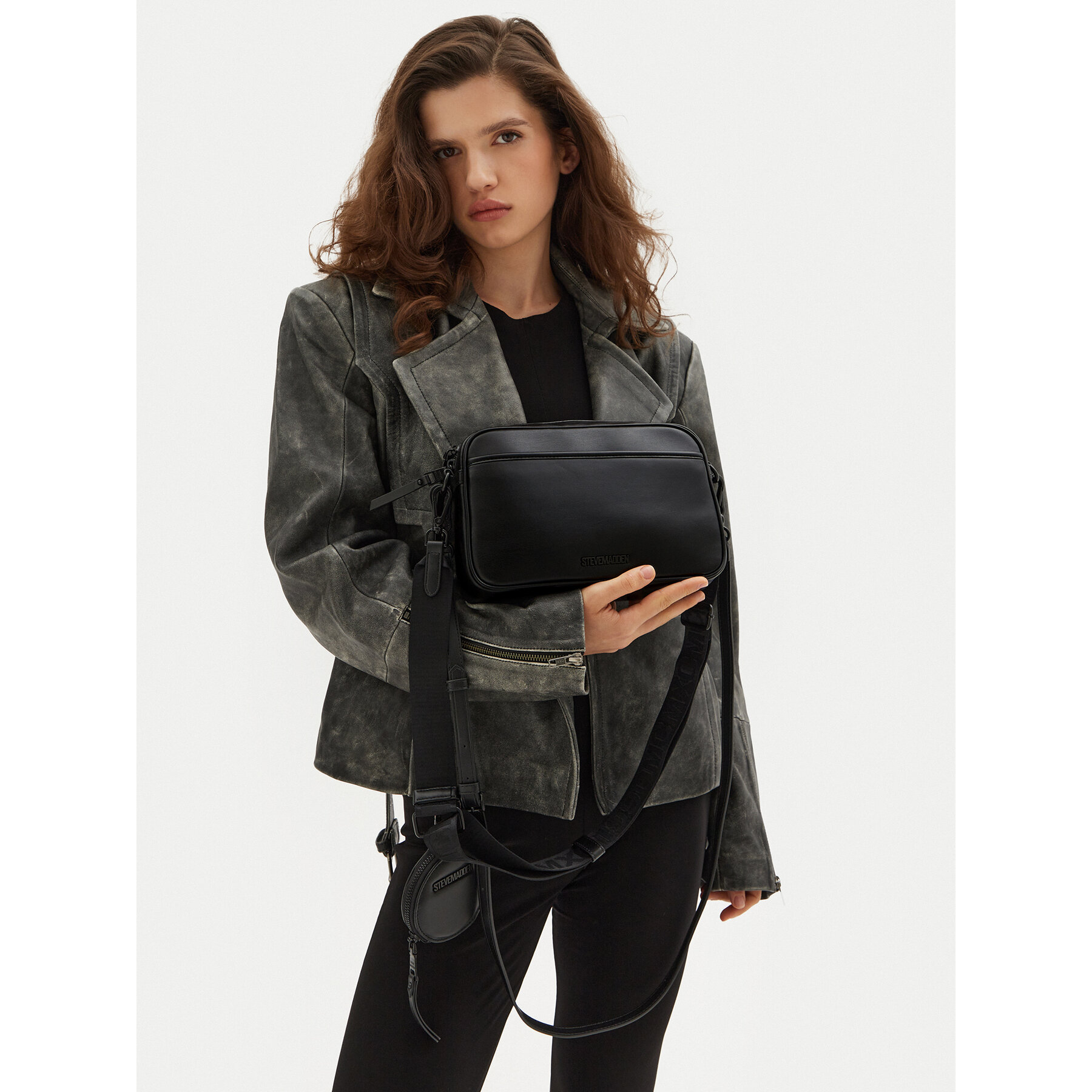  Táska Steve Madden Brotor SM13001588 Fekete akciós termékkép 1
