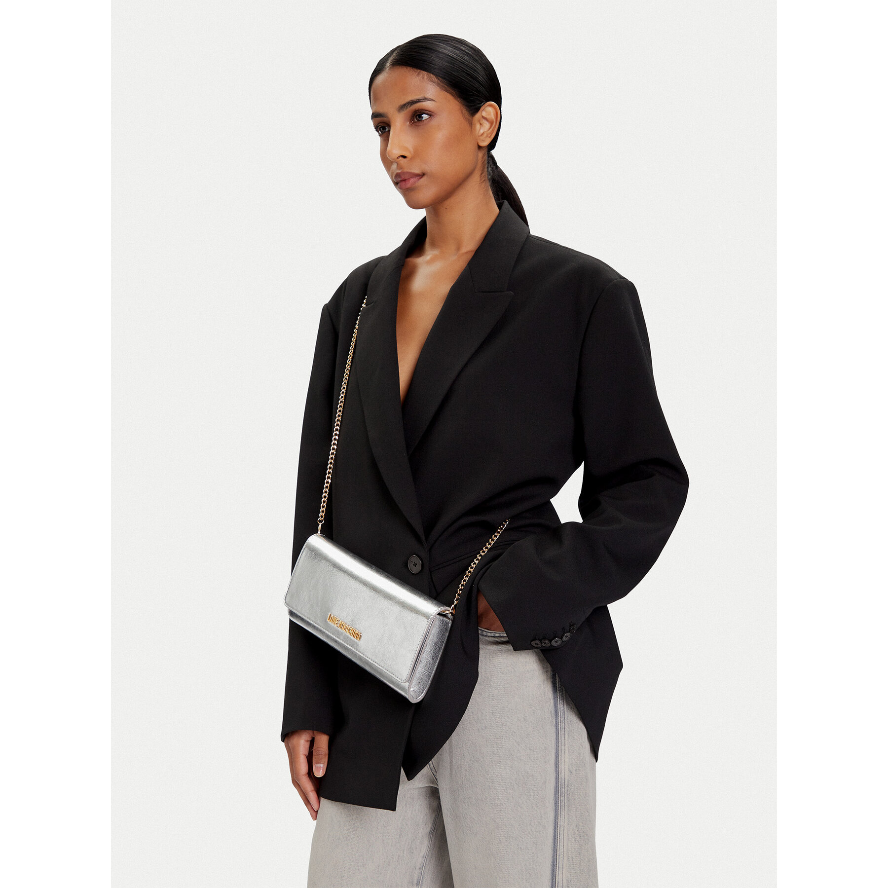 Torbica LOVE MOSCHINO JC4099PP0NKW0902 Srebrna