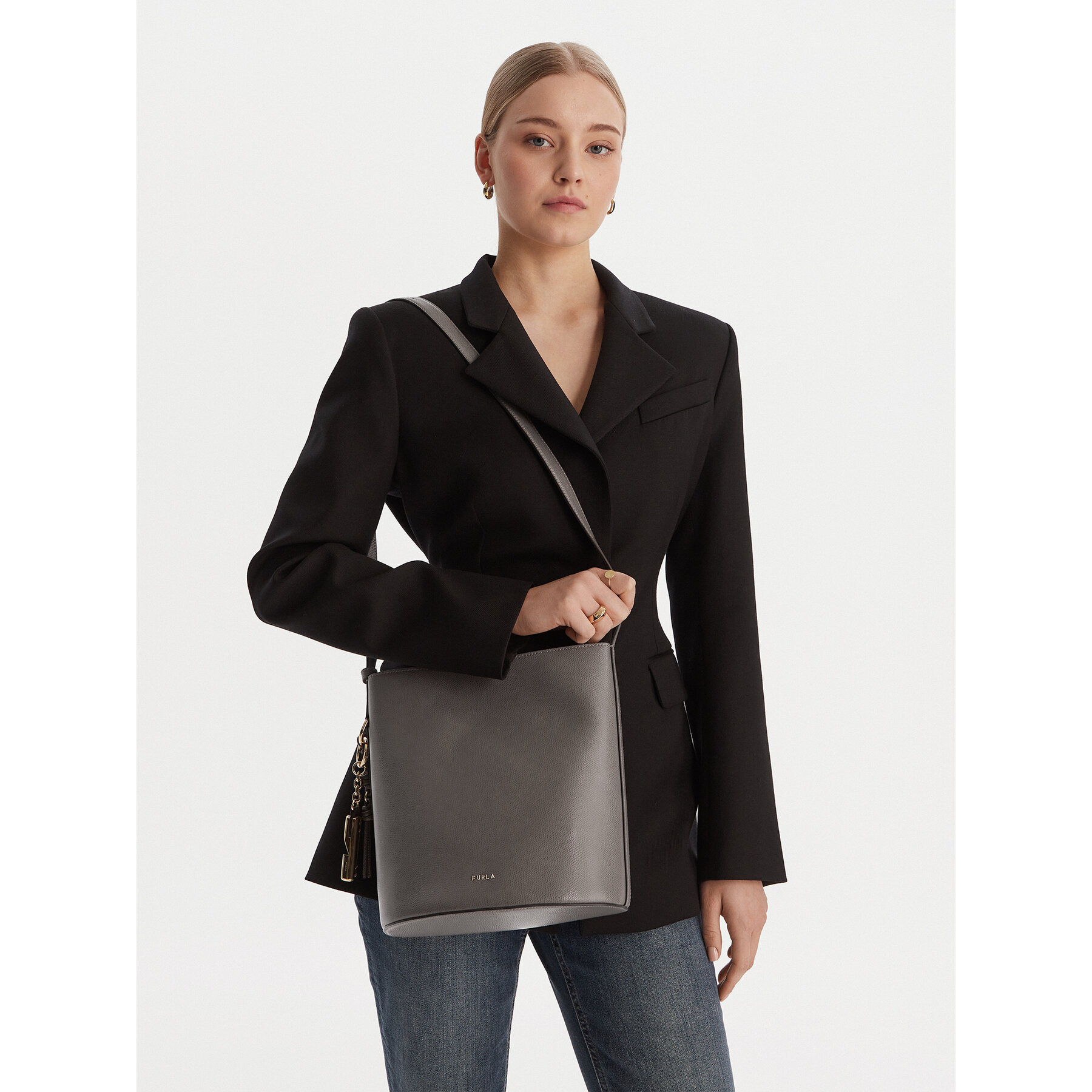 Táska Furla Roxie S WB01875 ARE000 CN 4283S Szürke