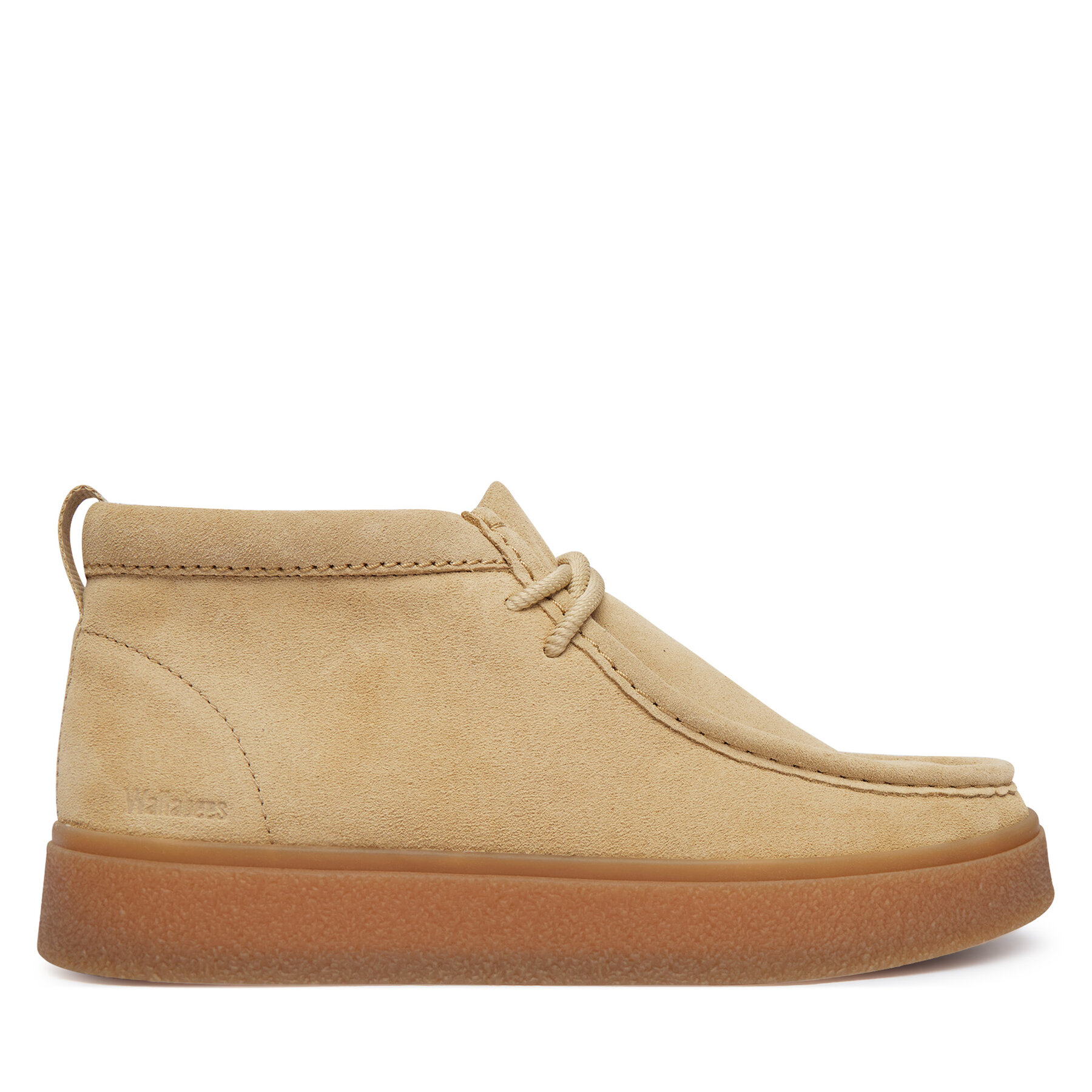 Šnurovacia obuv Clarks Boxbee WallaBT 26328016 Svetlo béžová