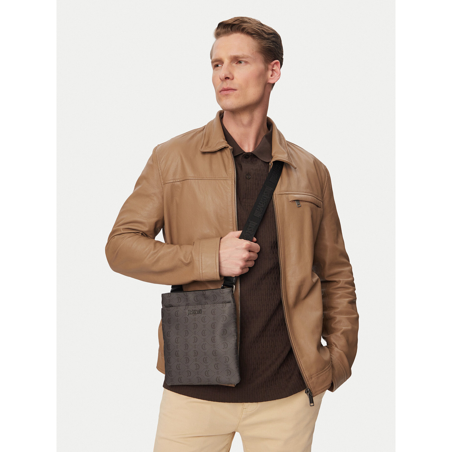 Τσαντάκι Just Cavalli 80QA4B44 ZSD82 Γκρι