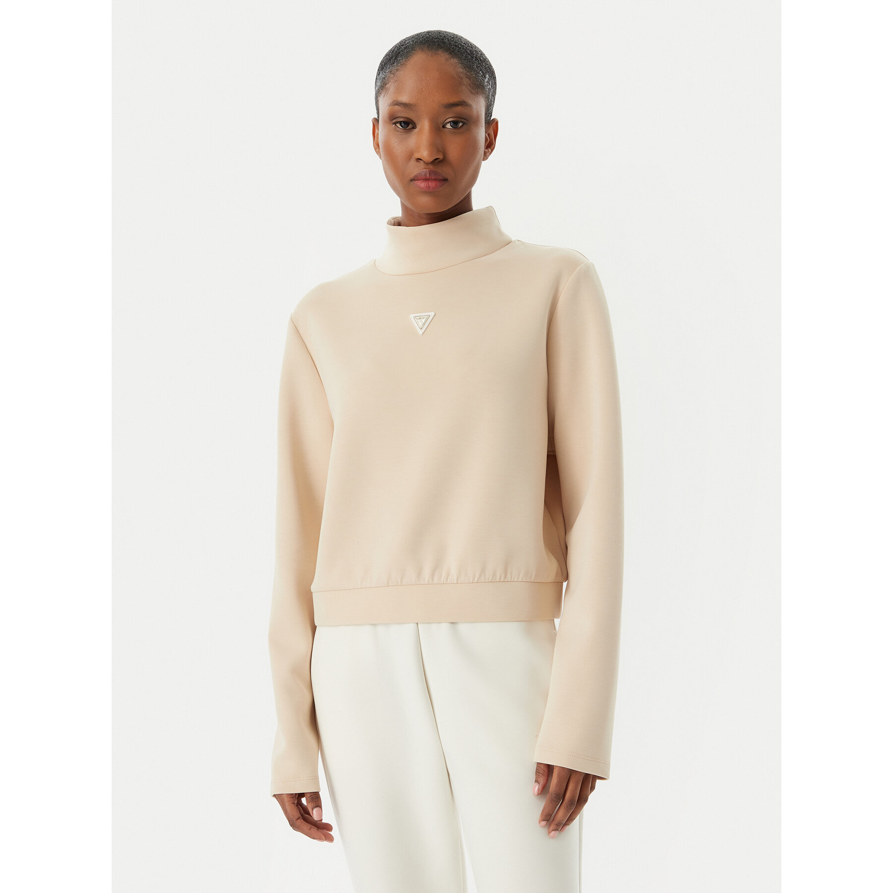 Guess Sweatshirt Olympe V4YQ05 KCAY2 Beige Regular Fit