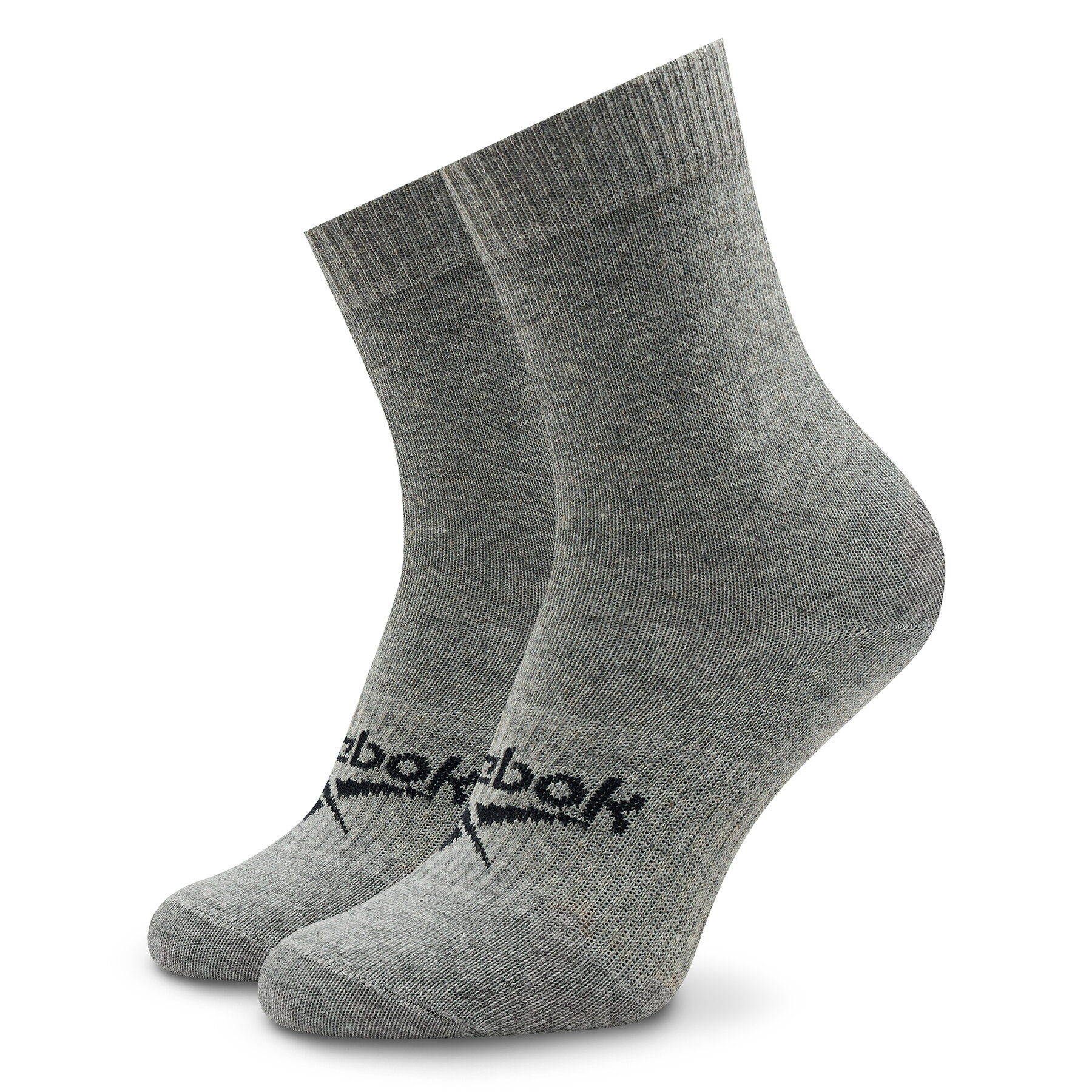 Chaussettes hautes unisex Reebok Active Foundation Quarter Socks GI0076 medium grey heather