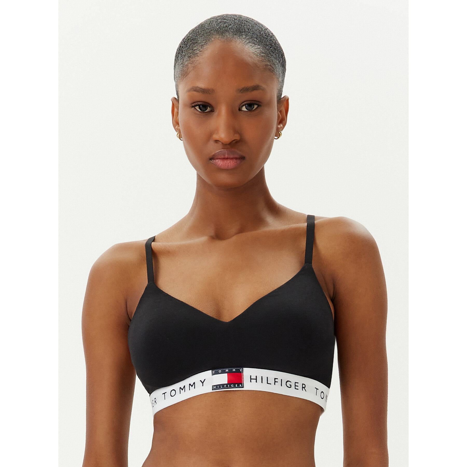 Tommy Hilfiger Bralette melltartó UW0UW05715 Fekete