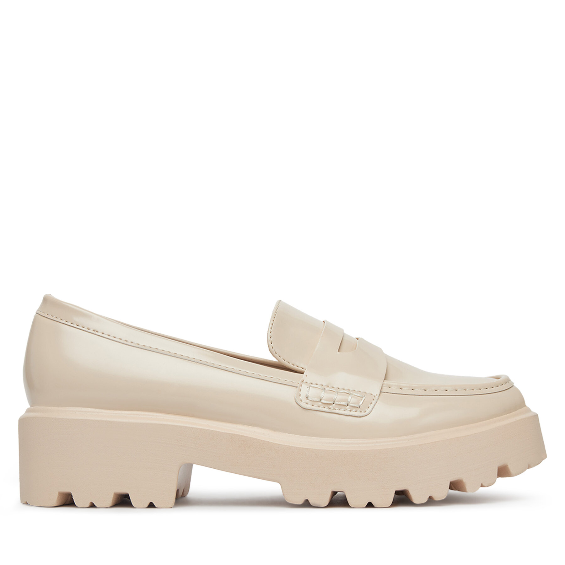 Damskie Loafersy DeeZee, Rozmiar 38 Beżowy LE601-2