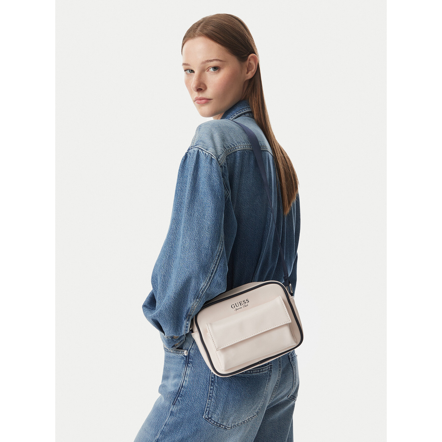 Geantă Guess V6YZ04 W3009 Crem