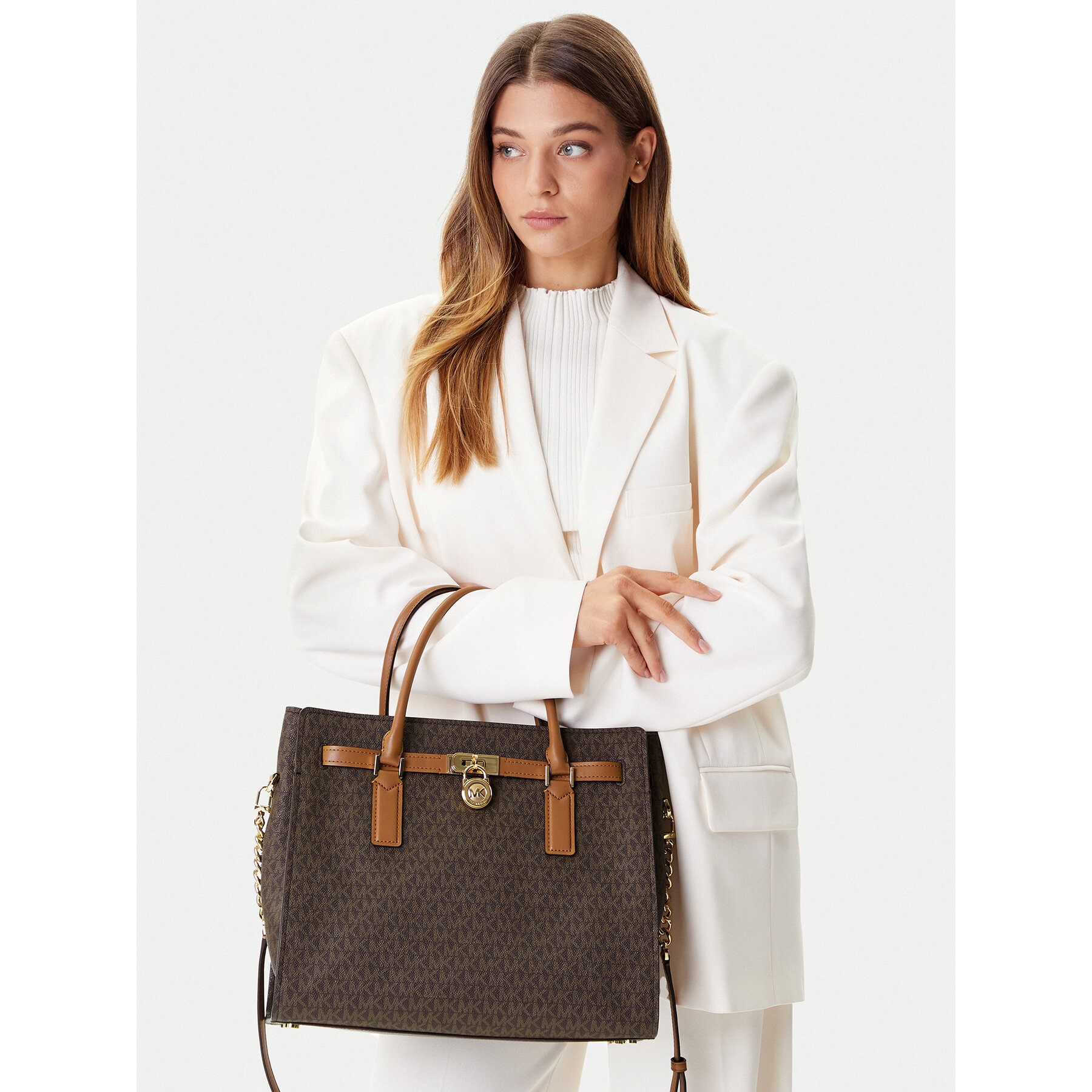Torbica MICHAEL Michael Kors 30F5GNXS3B Smeđa