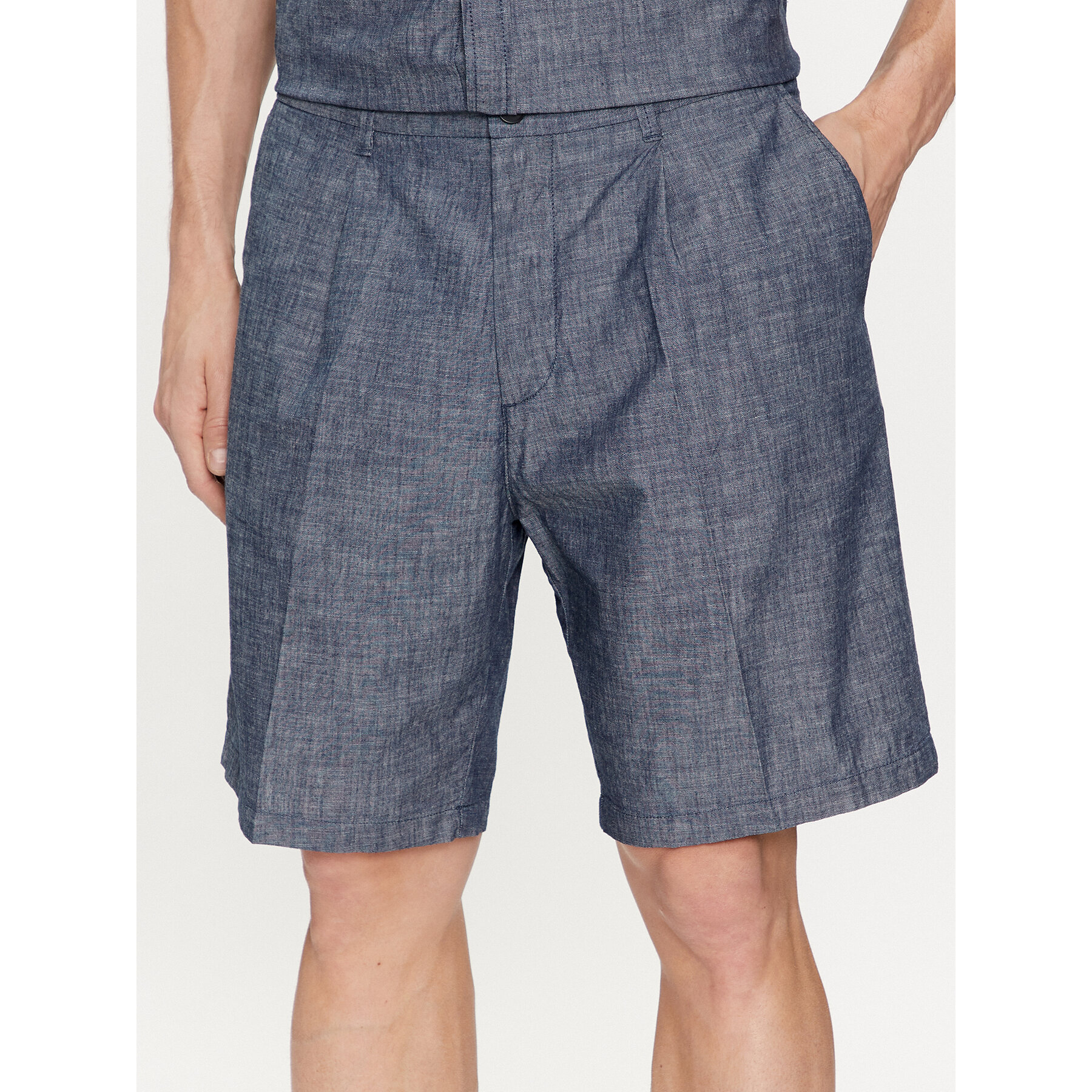 United Colors Of Benetton Stoffshorts 4WV1U9005 Dunkelblau Regular Fit
