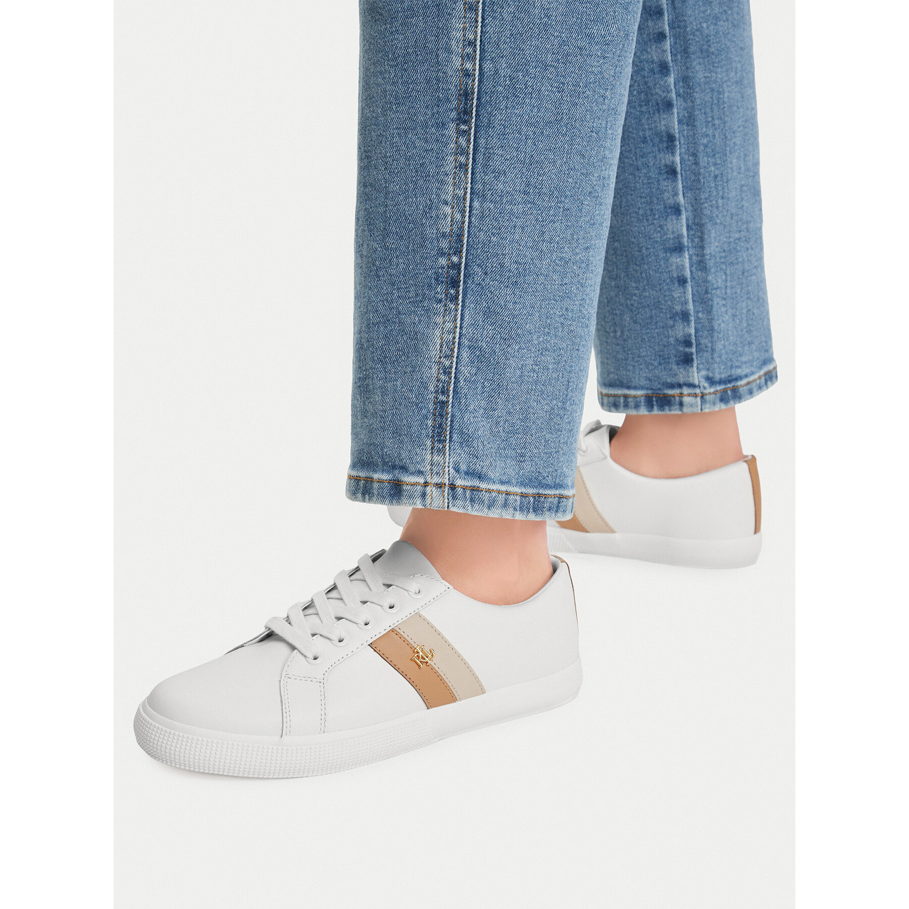Сникърси Lauren Ralph Lauren Janson II 802925365001 Бял