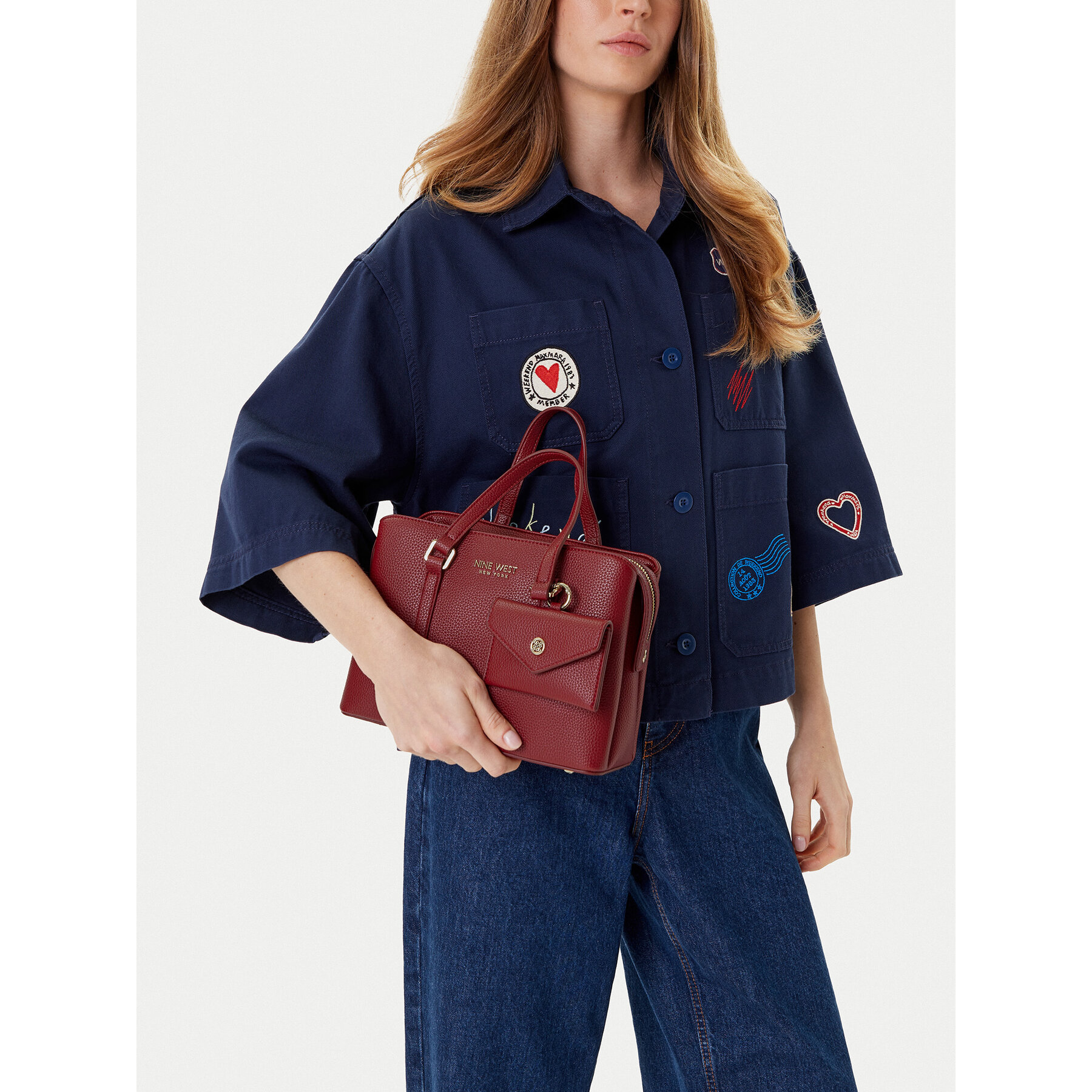 Geantă Nine West C-JL9733 Vișiniu