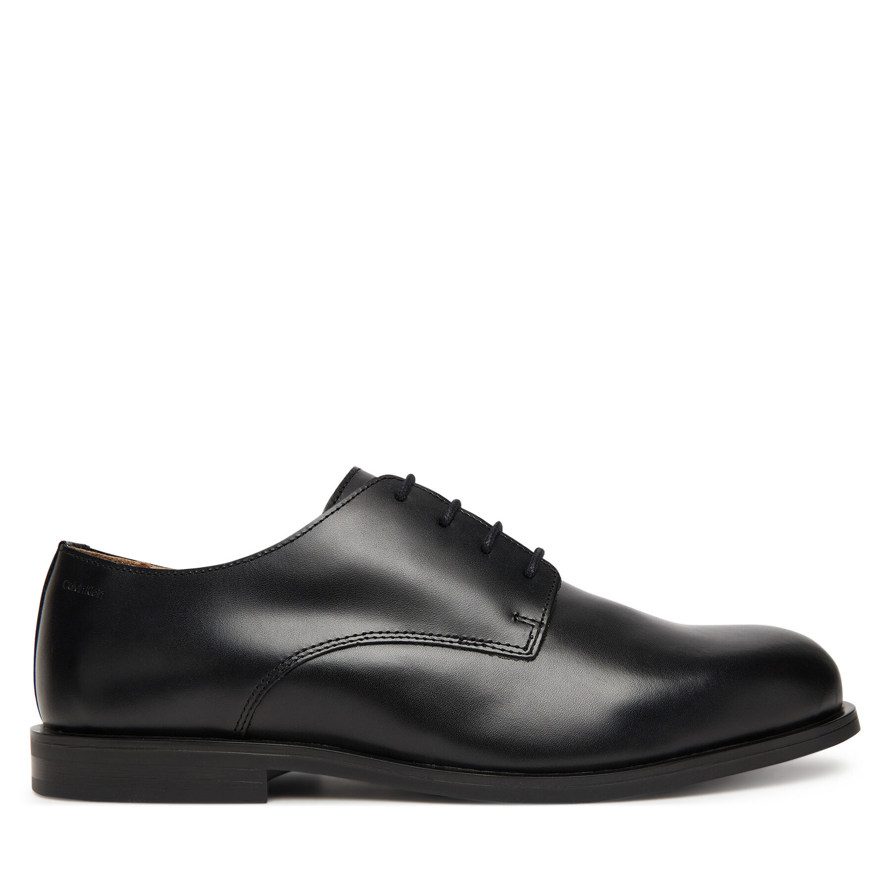 Polobotky Calvin Klein Ess Rubber Derby Lth HM0HM02056 Černá