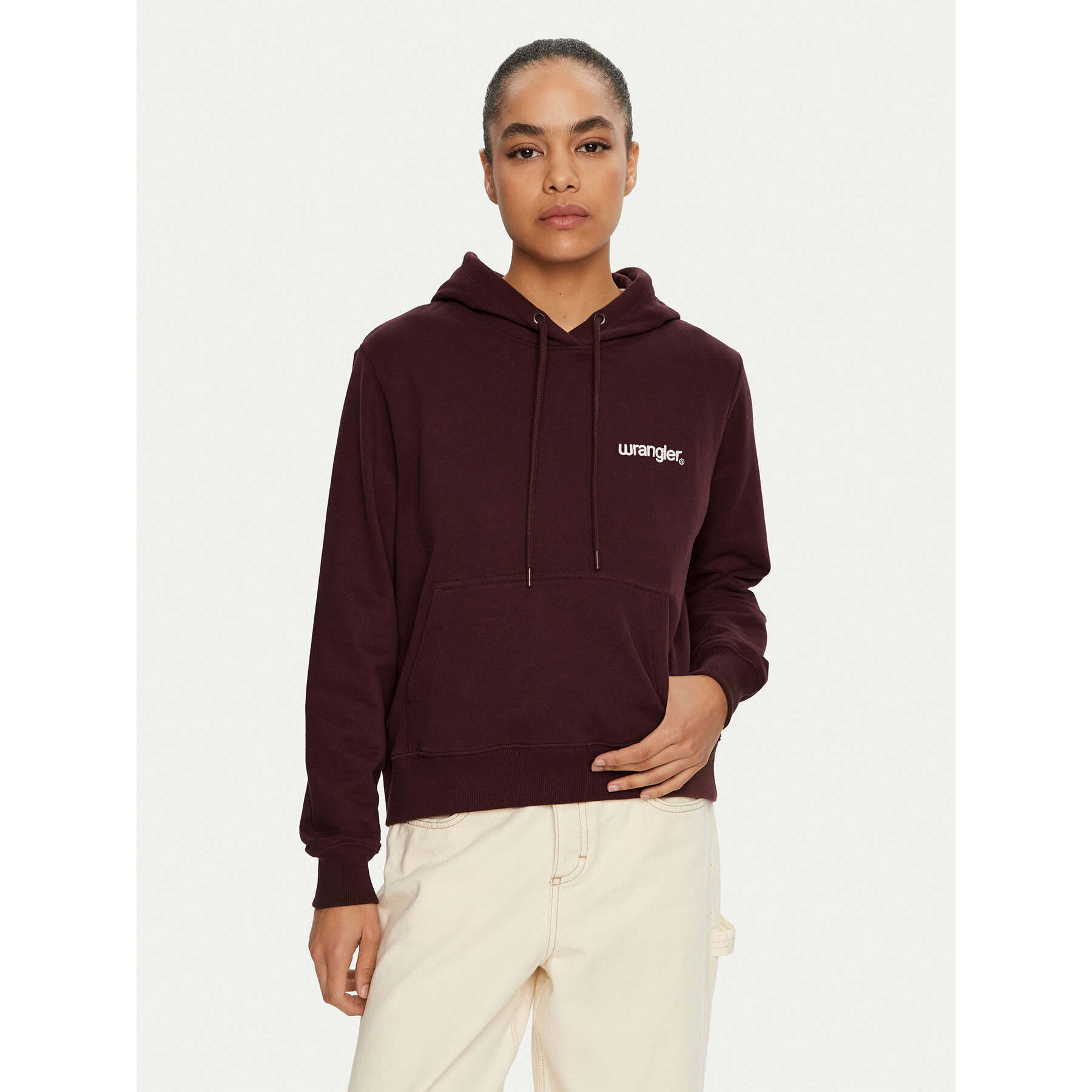 Wrangler Sweatshirt 112356460 Dunkelrot Regular Fit