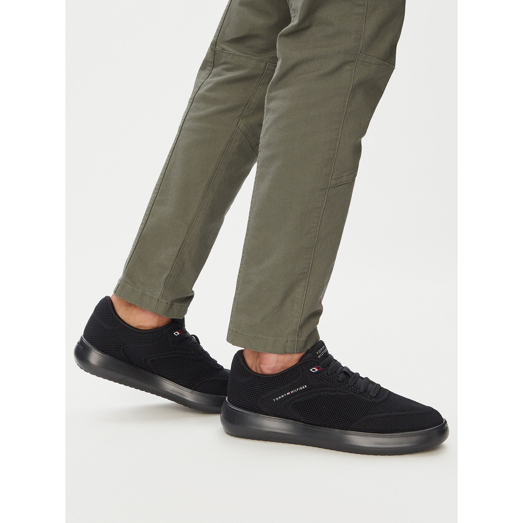 Sneakers Tommy Hilfiger Th Modern Lightcup Knit FM0FM05886 Negru