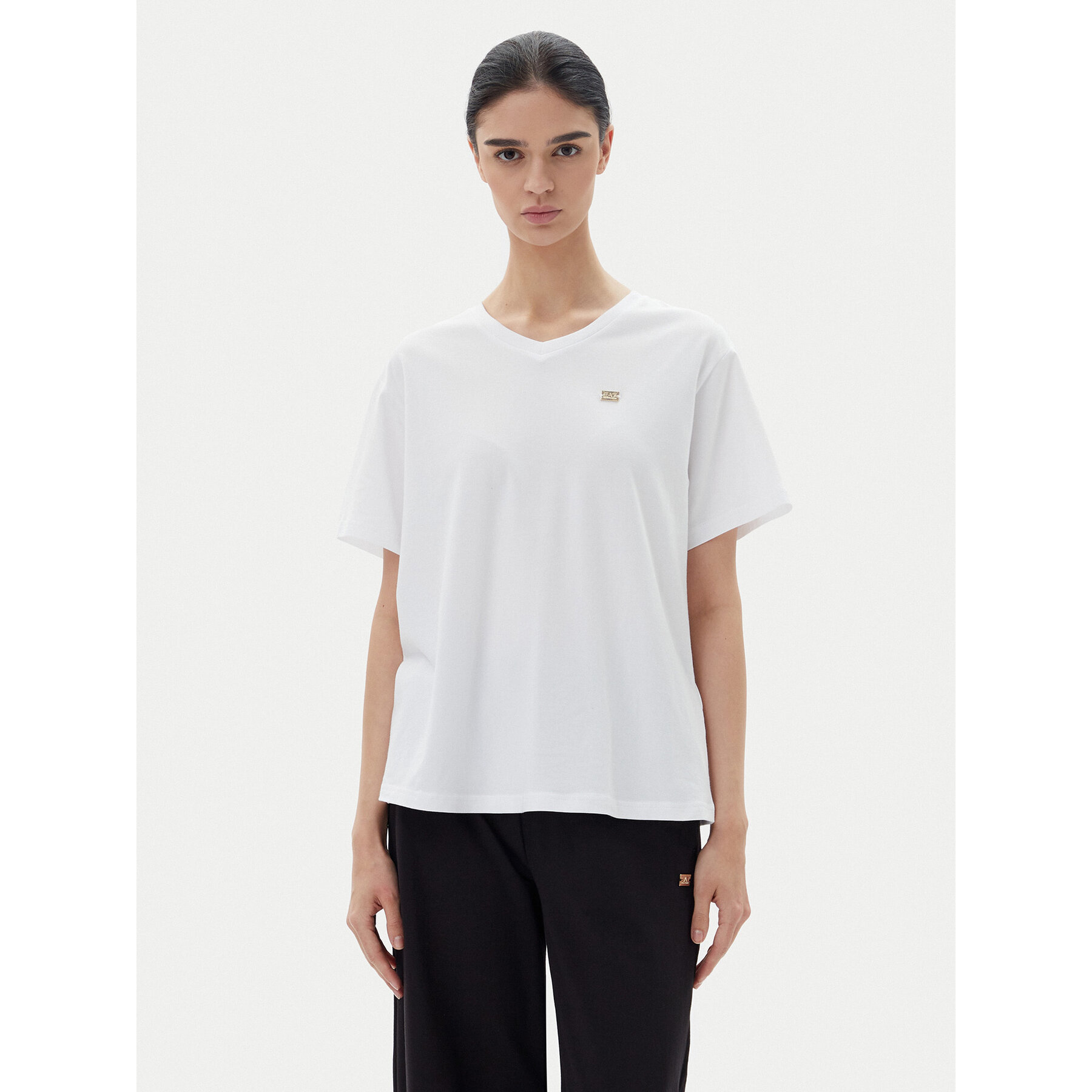 EA7 Emporio Armani Póló 7W000029 AF10373 U0002 Fehér Loose Fit