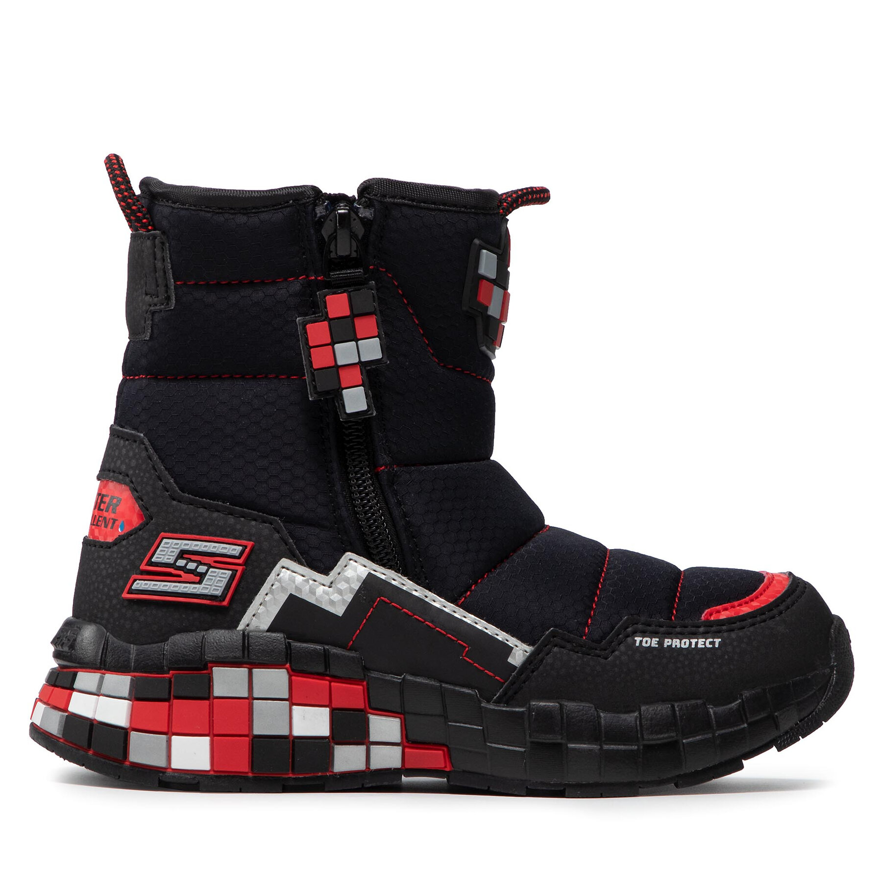 Dziecięce Śniegowce Skechers, Rozmiar 36.5 Czarny Cuboforce 402198L/BKRD
