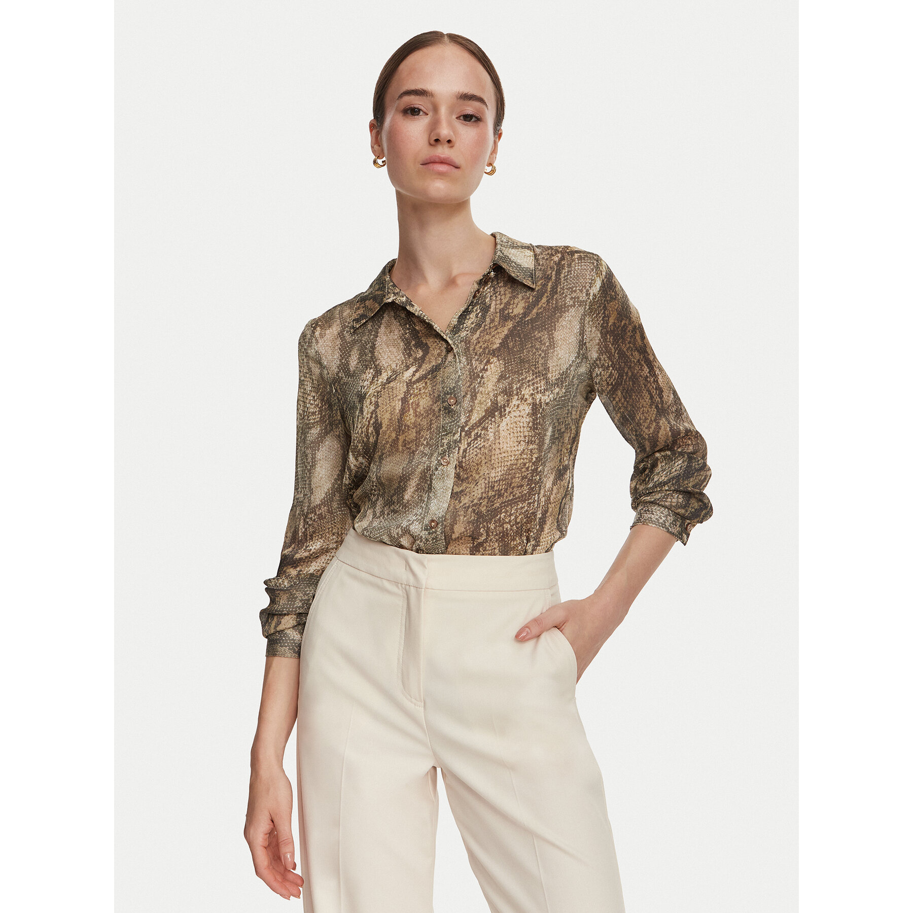 Guess Hemd W6YH68 W3212 Grün Regular Fit