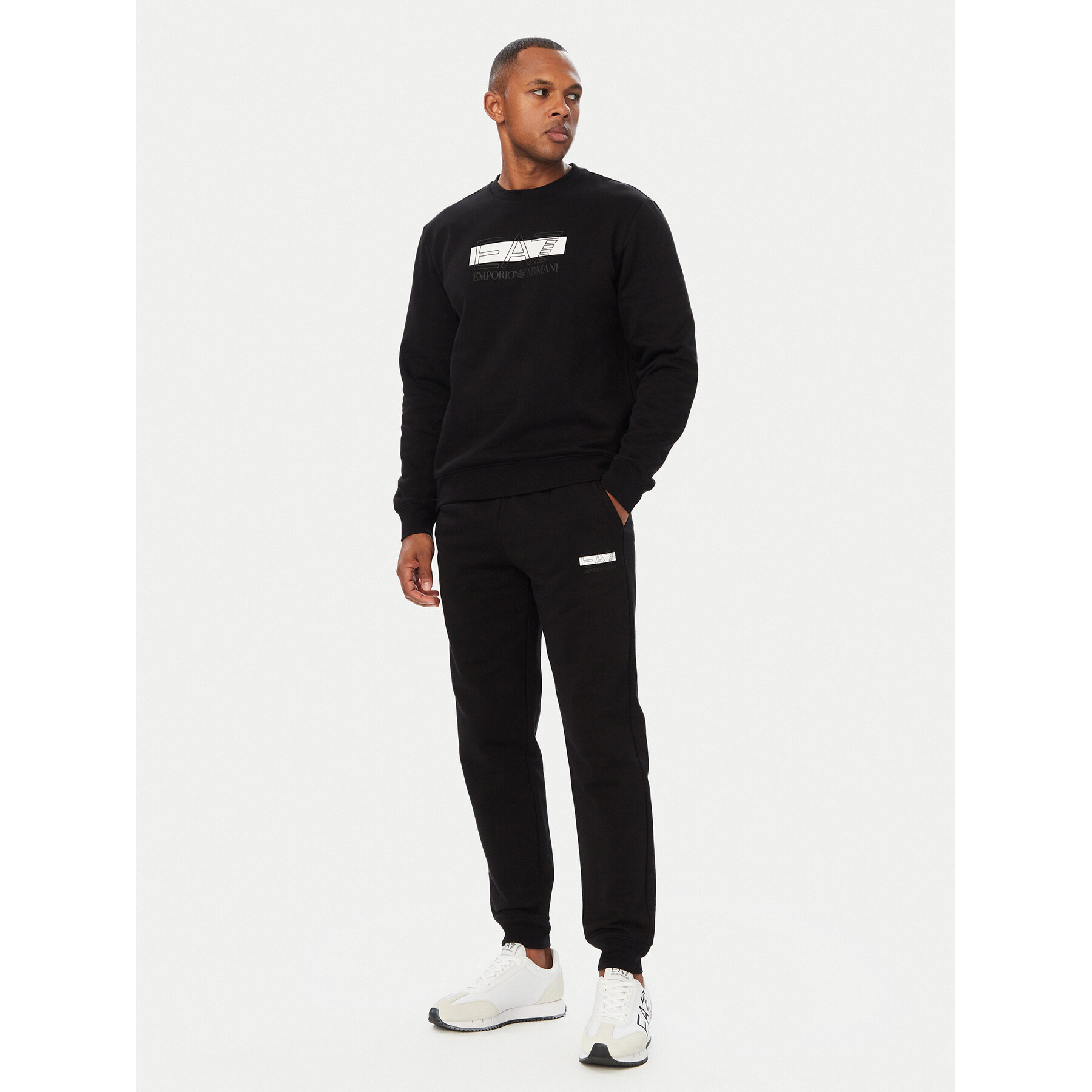 EA7 Emporio Armani Jogginganzug 7M002428 AF10377 MC001 Schwarz Regular Fit