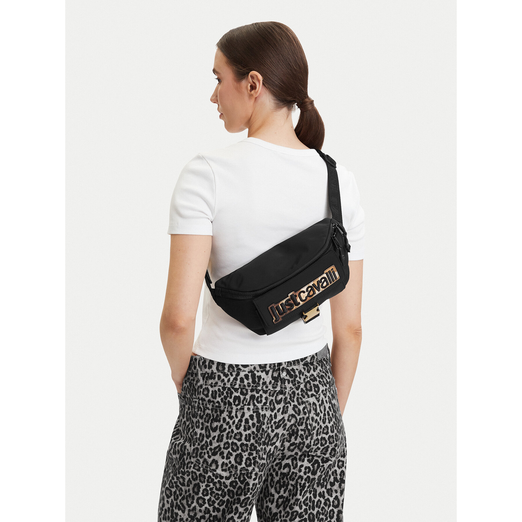 Τσαντάκι Μέσης﻿ Just Cavalli 80QA4B21 ZSD81 Μαύρο