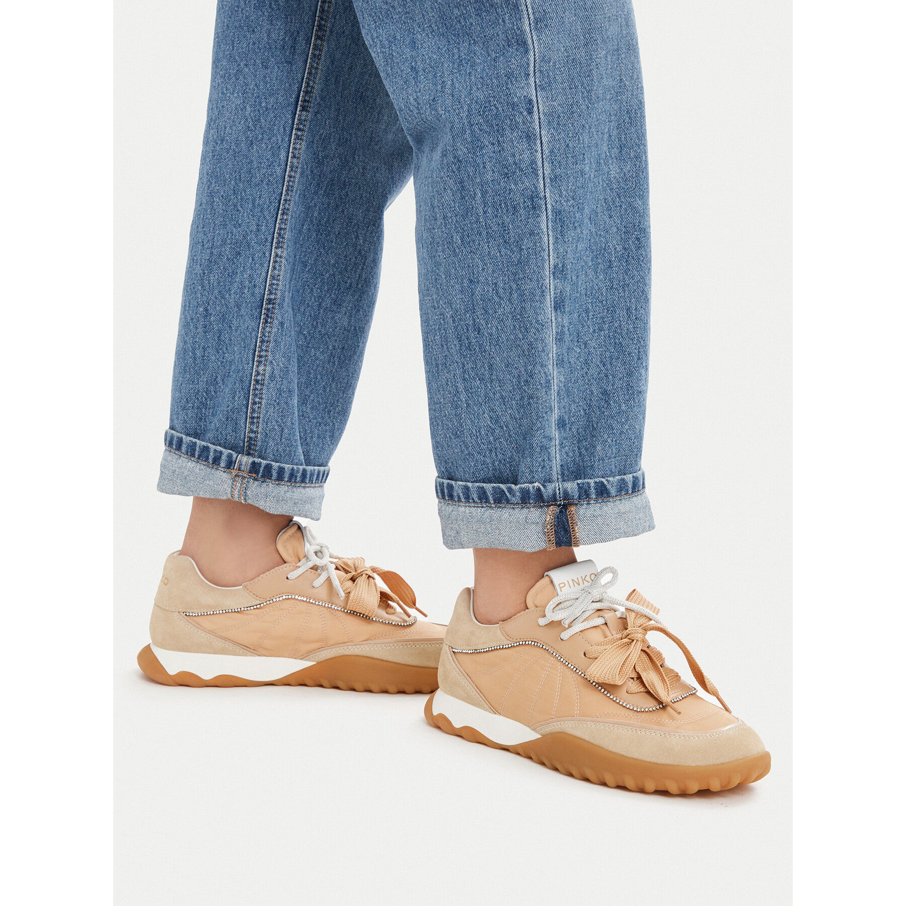 Sneakersy PINKO Gea 02 SS0179 P076 Béžová