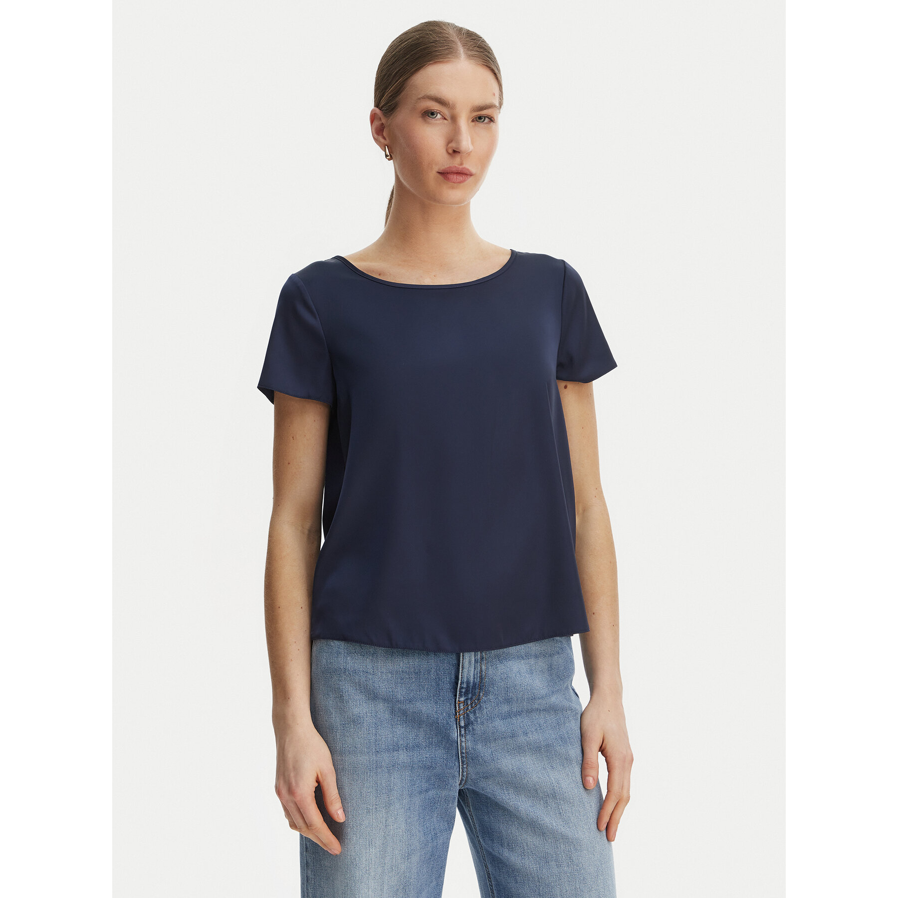 Rinascimento Bluse CFC0127880003 Dunkelblau Regular Fit