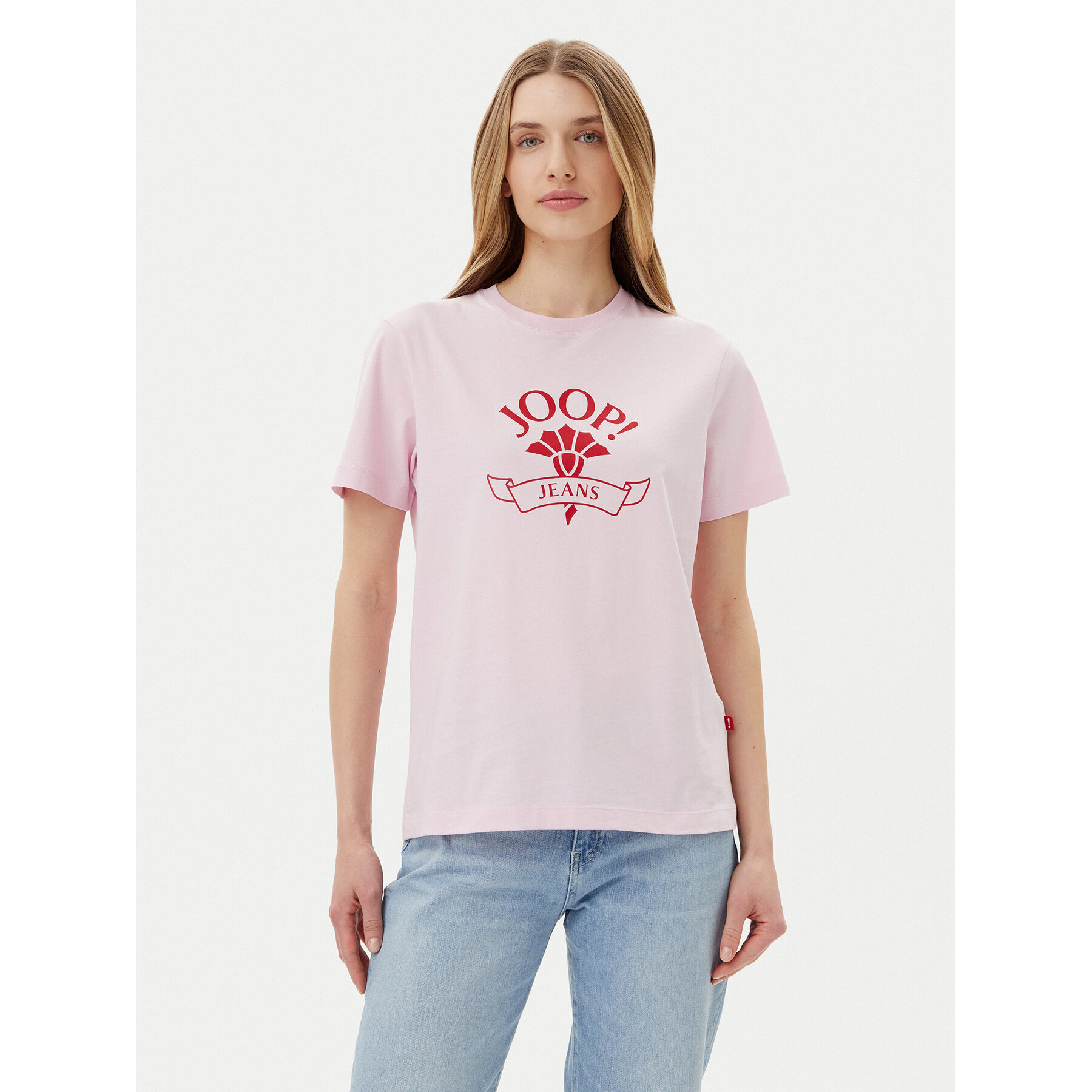 JOOP! Jeans Póló Toldi 30046273 Rózsaszín Regular Fit