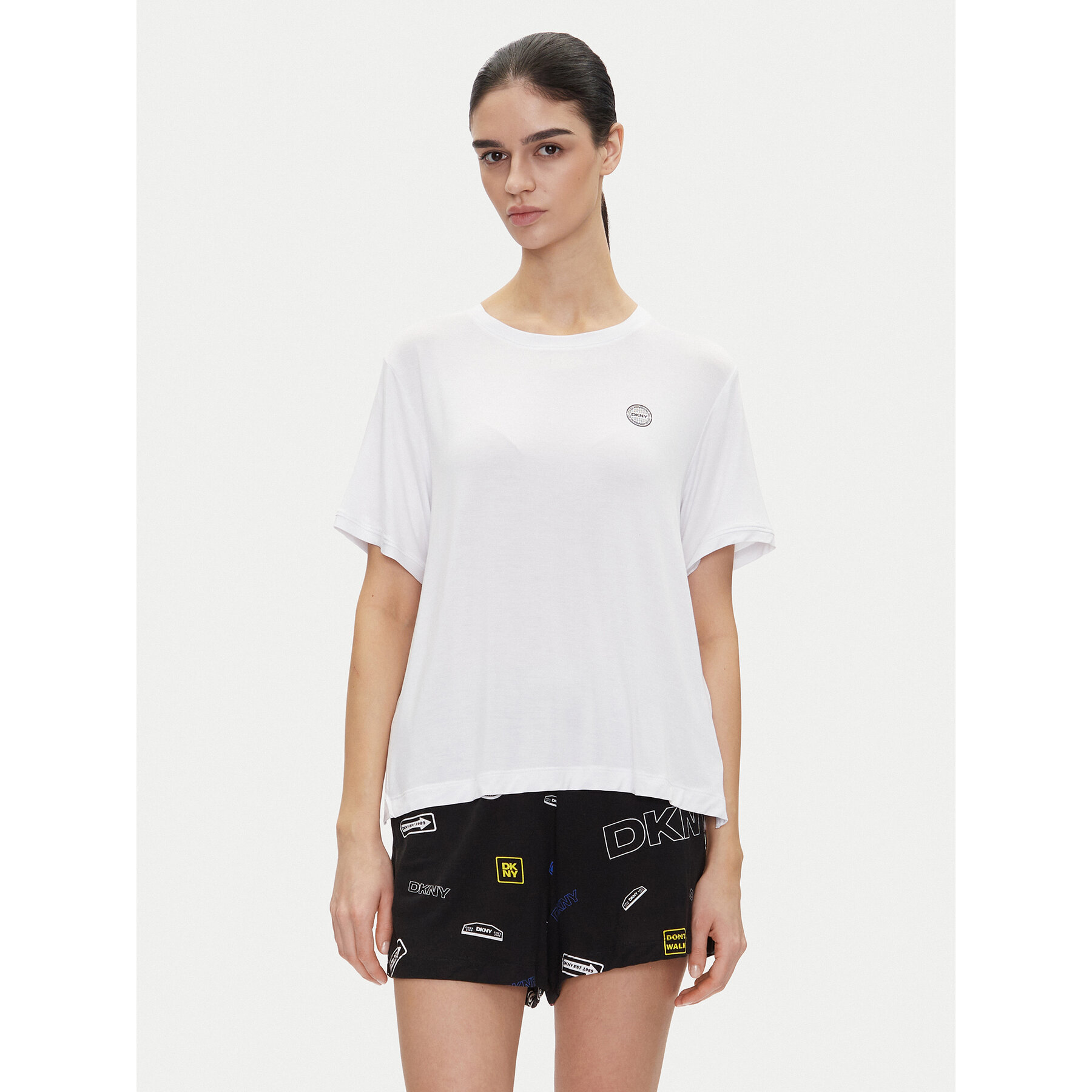 DKNY Pizsama YI70051 Fekete Regular Fit