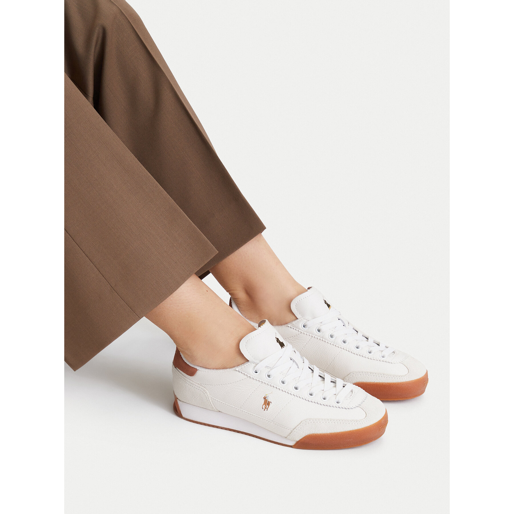 Sneakersy Polo Ralph Lauren 804P08261001 Biela