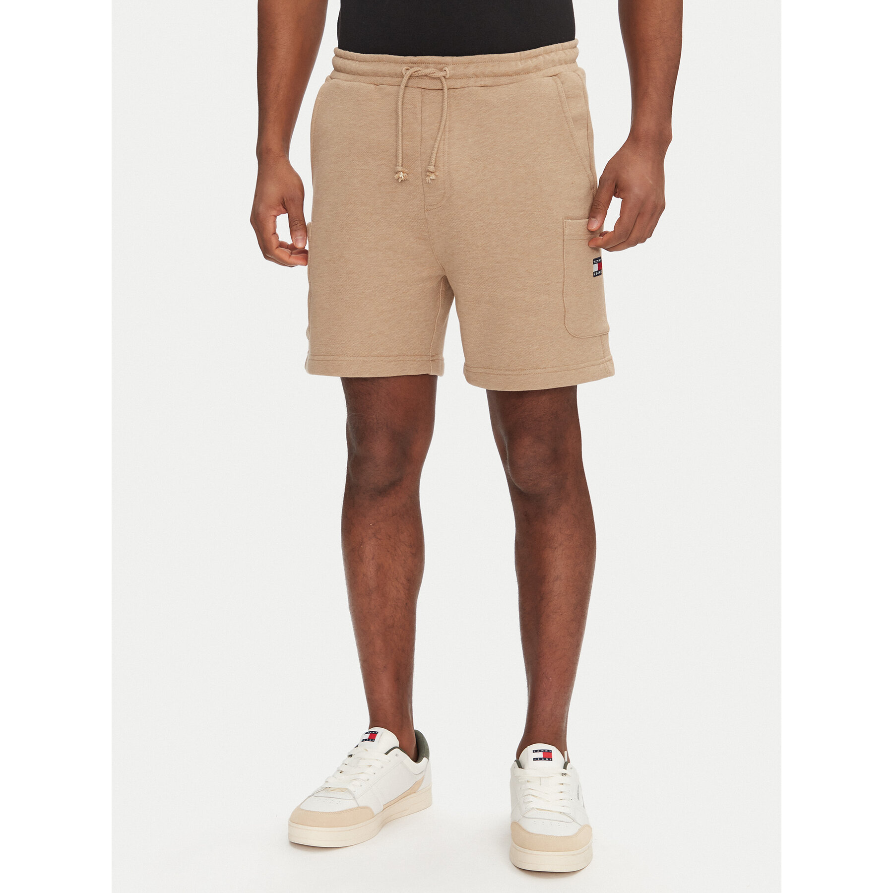 Tommy Jeans Sportshorts Badge DM0DM18479 Beige Regular Fit