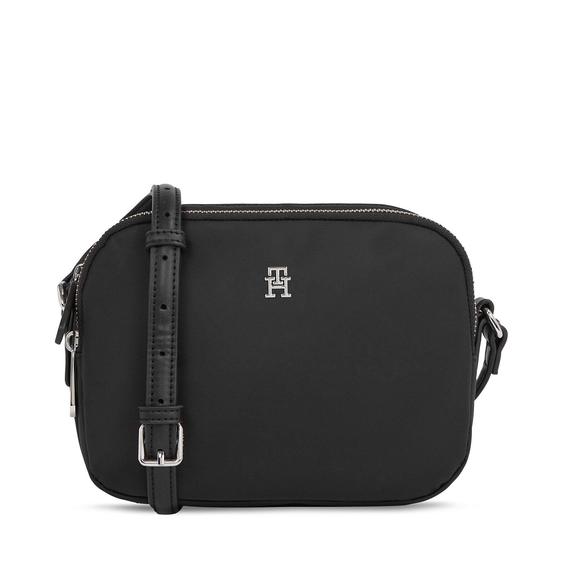 Borsetta Tommy Hilfiger Poppy Th Crossover AW0AW15638 Nero