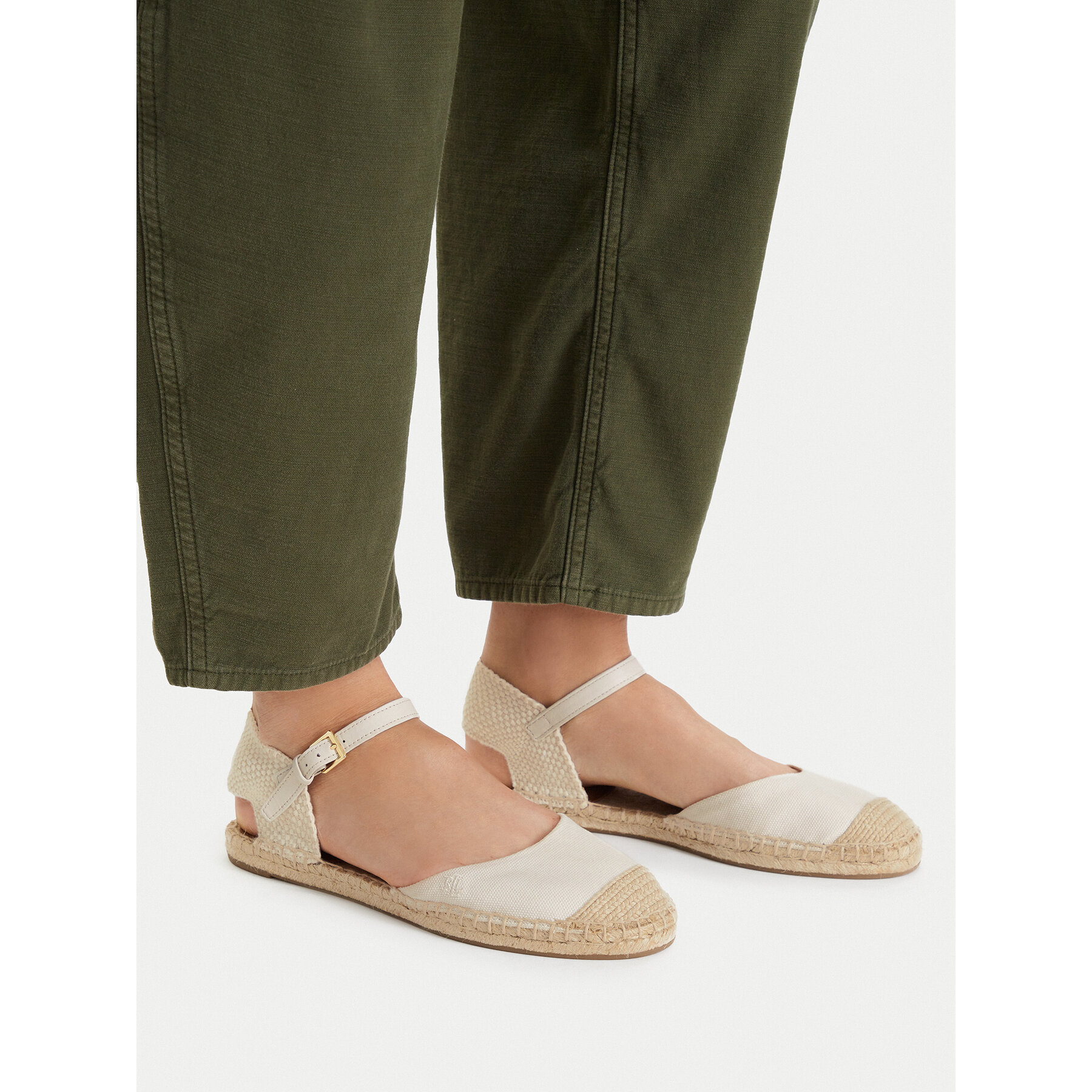 Espadrile LAUREN RALPH LAUREN 802982888003 Alb