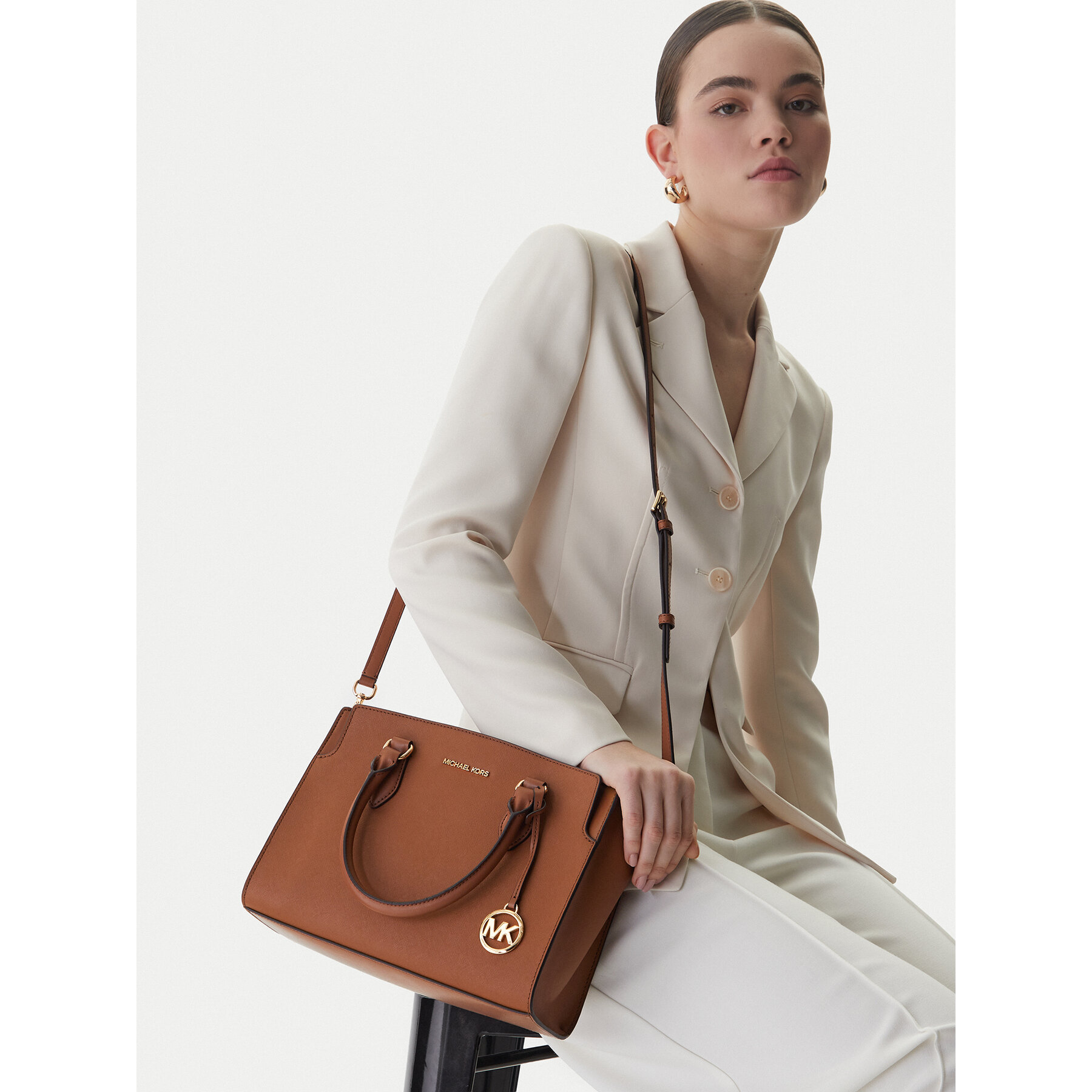 Torbica MICHAEL Michael Kors 30R6GQ6S2L Smeđa