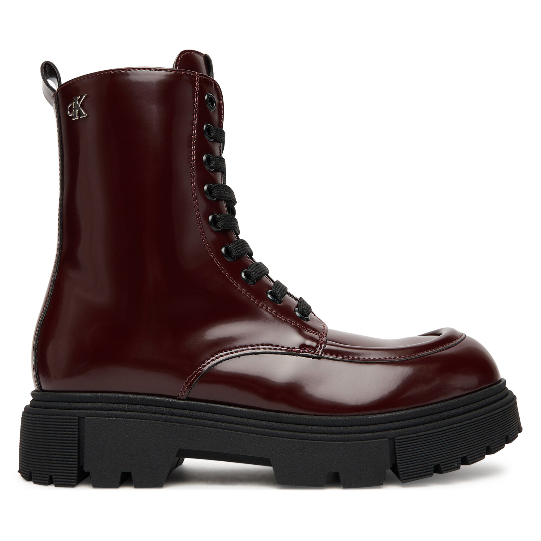 Outdoorová obuv Calvin Klein Tronchetto Allacciato V4A5-83132-1453 Bordová