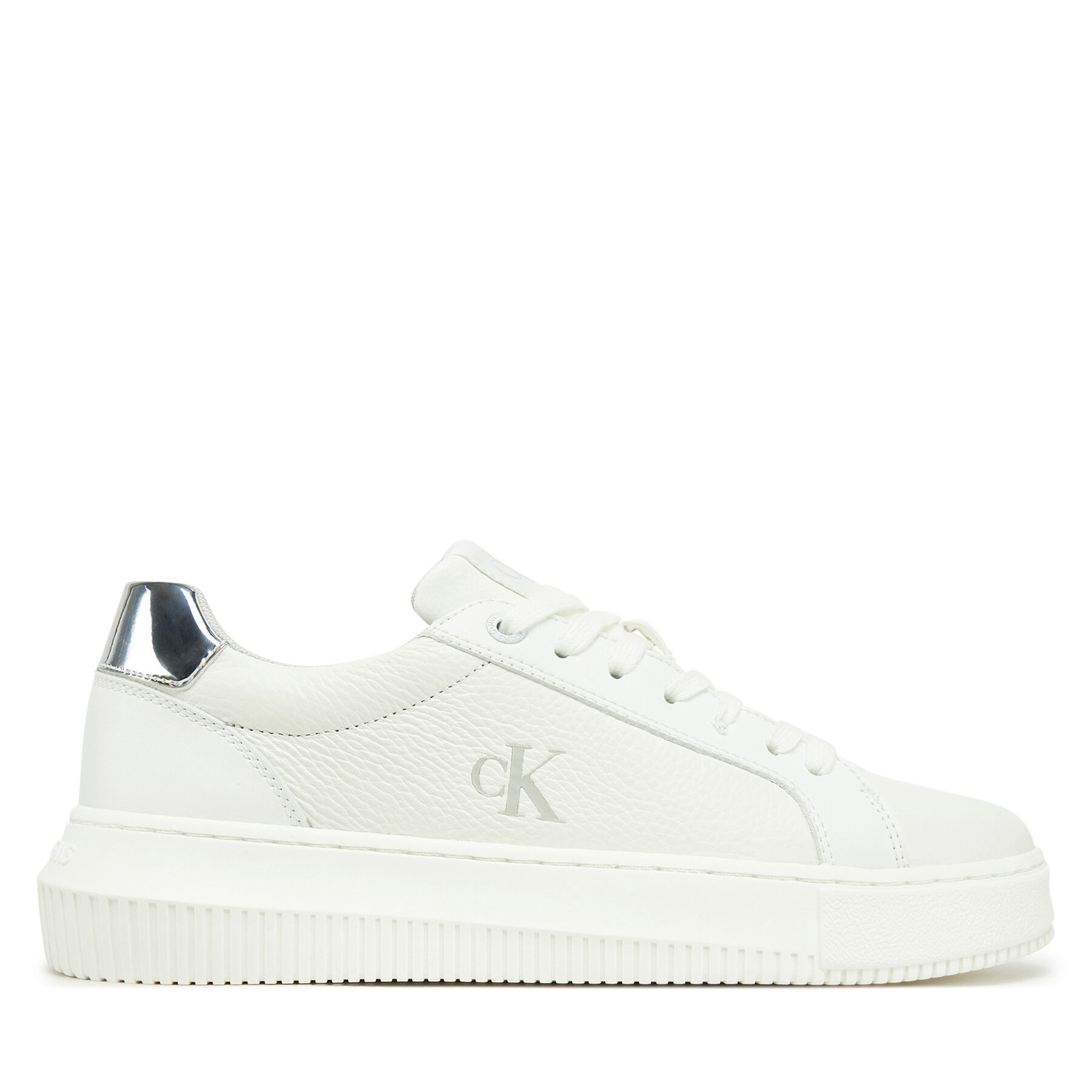 Snīkeri Calvin Klein Jeans Chunky Cupsole Low Mg YW0YW01769 Balts