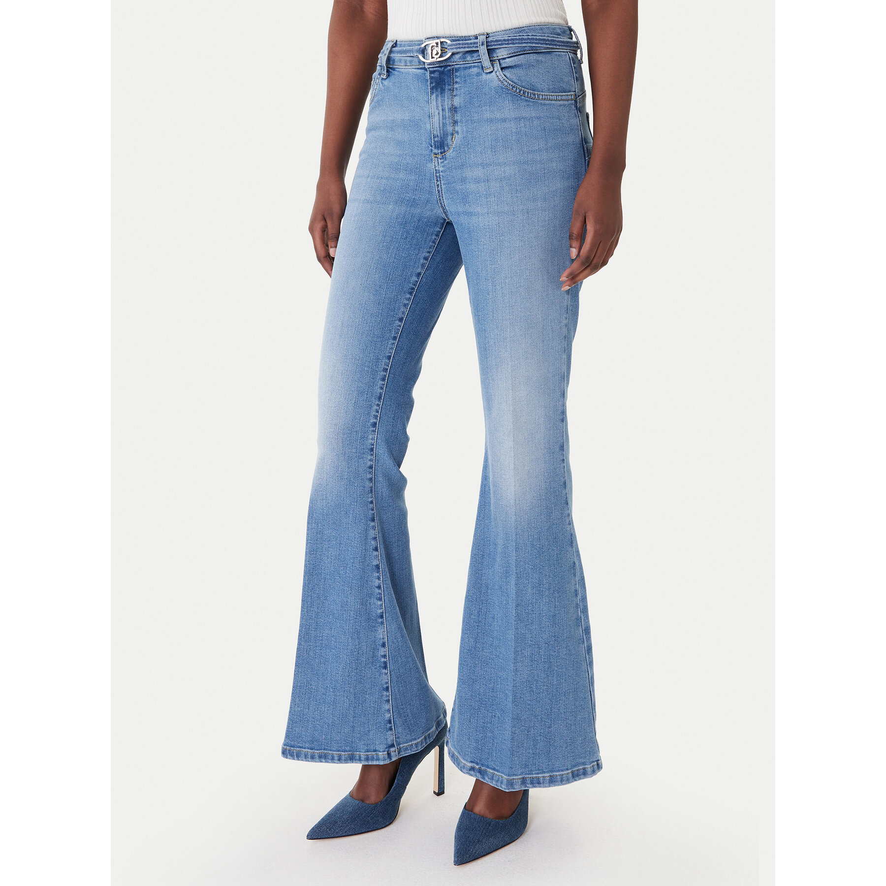 Liu Jo Jeans UA6159 D0264 Blau Flare Fit