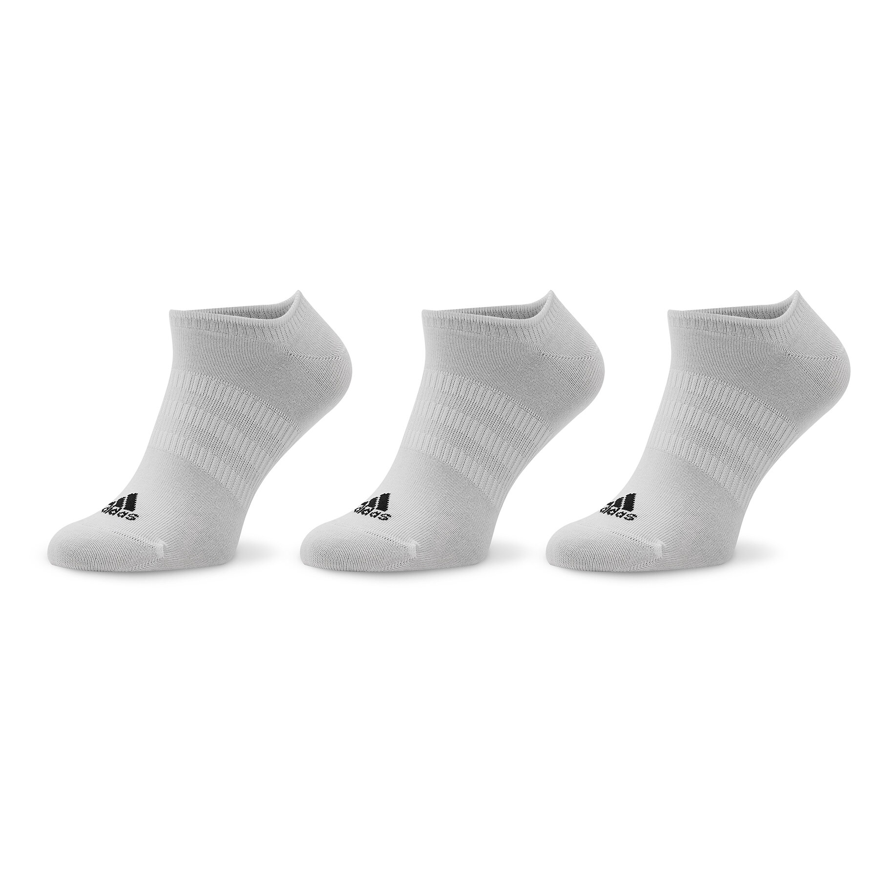 Unisex Pėdutės adidas Thin and Light No-Show Socks 3 Pairs HT3463 White/Black