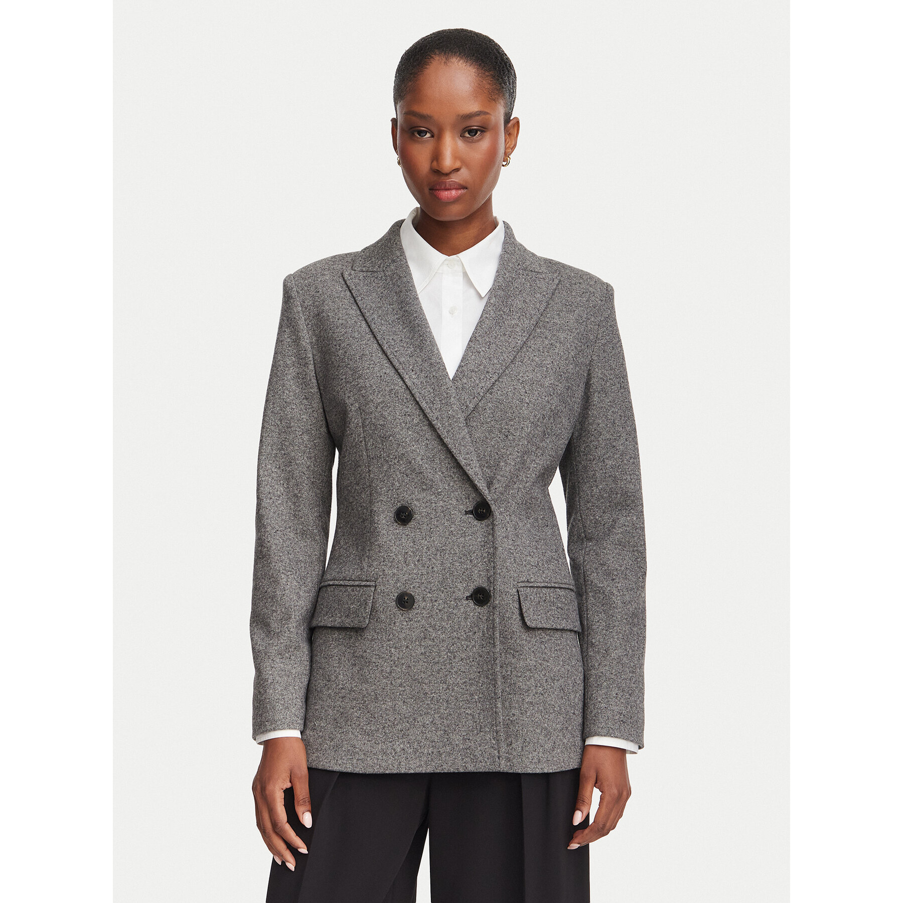 Marella Sakko Emme by Marella Materia 2625916021 Grau Regular Fit