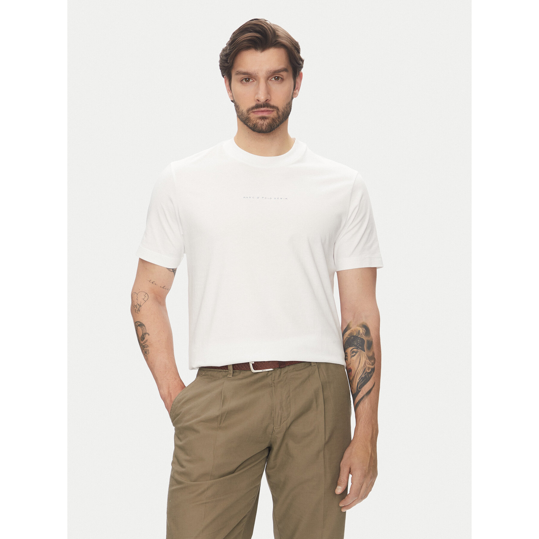 Marc O'Polo Denim Marc O'Polo Denim T-Shirt 500 0006 809 Λευκό Relaxed Fit