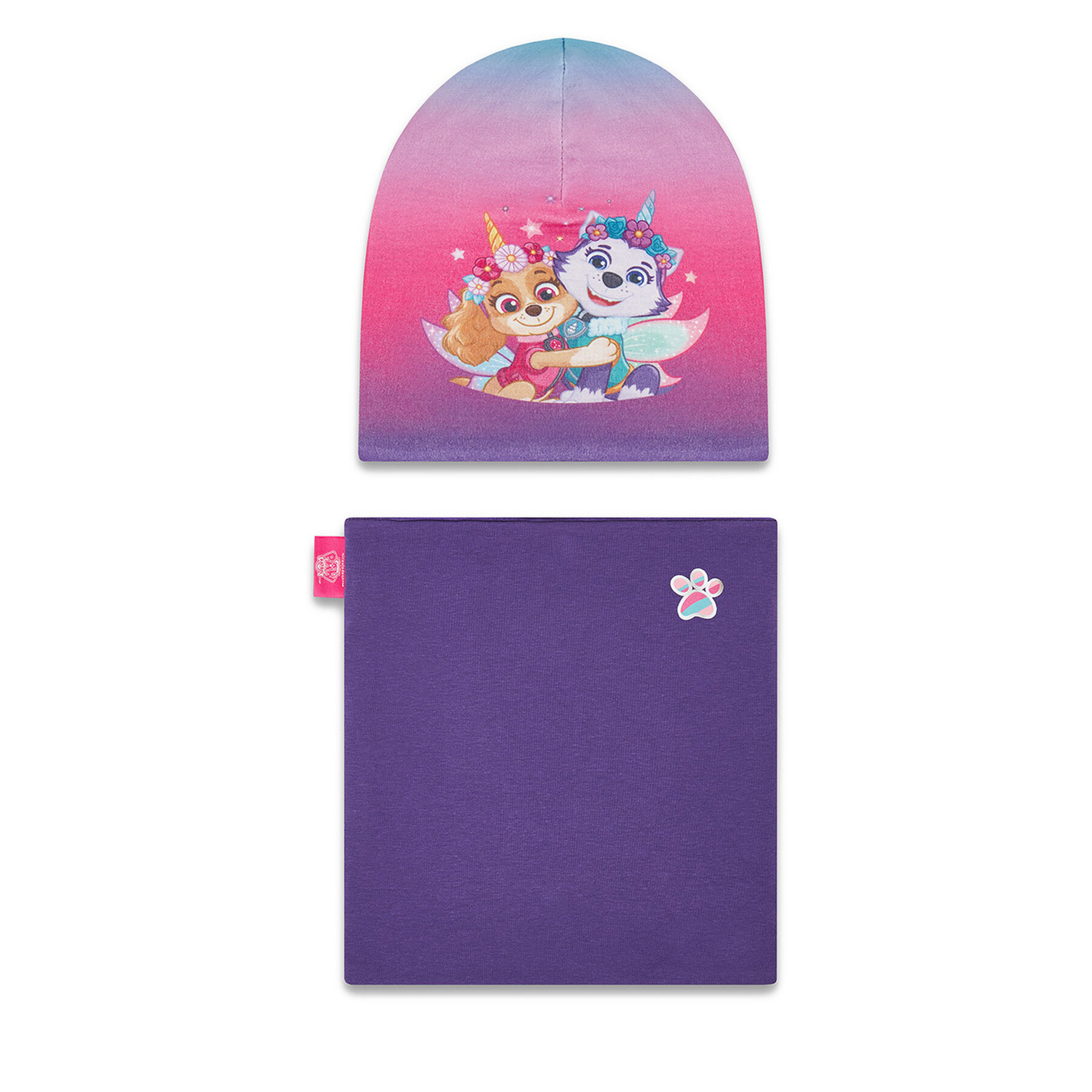 Súprava čiapka a tunelový šál Paw Patrol CEO-ACCCS-AW25-316PAW Fialová