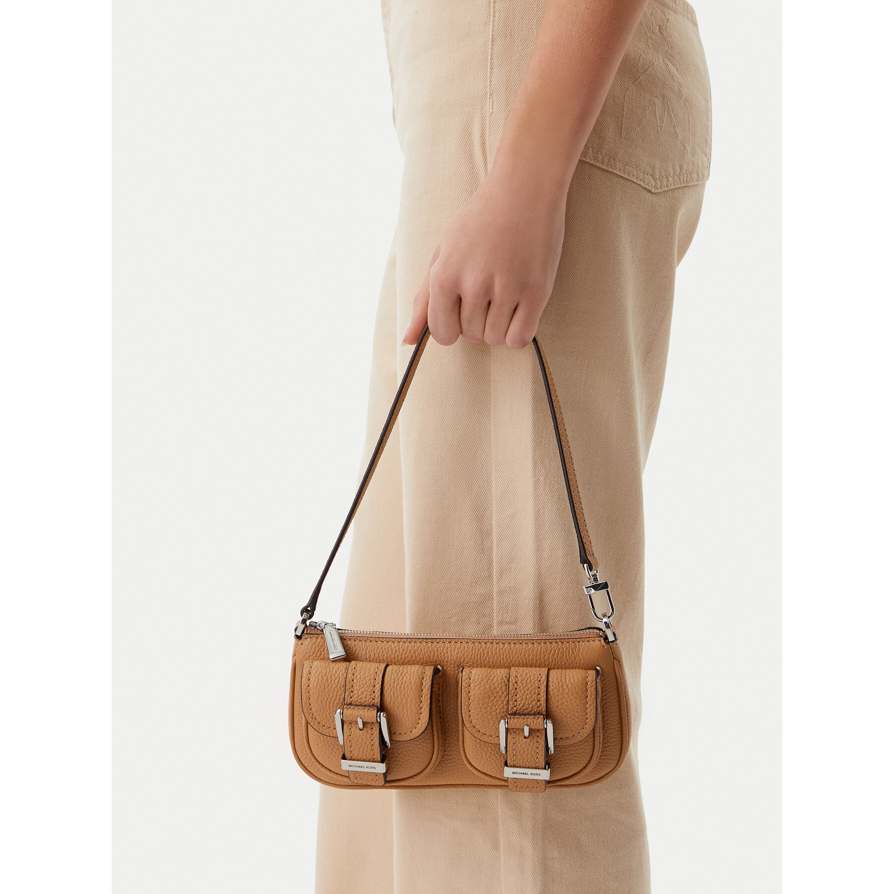 Kabelka MICHAEL Michael Kors Zoe 32S5SZCU1L Hnedá