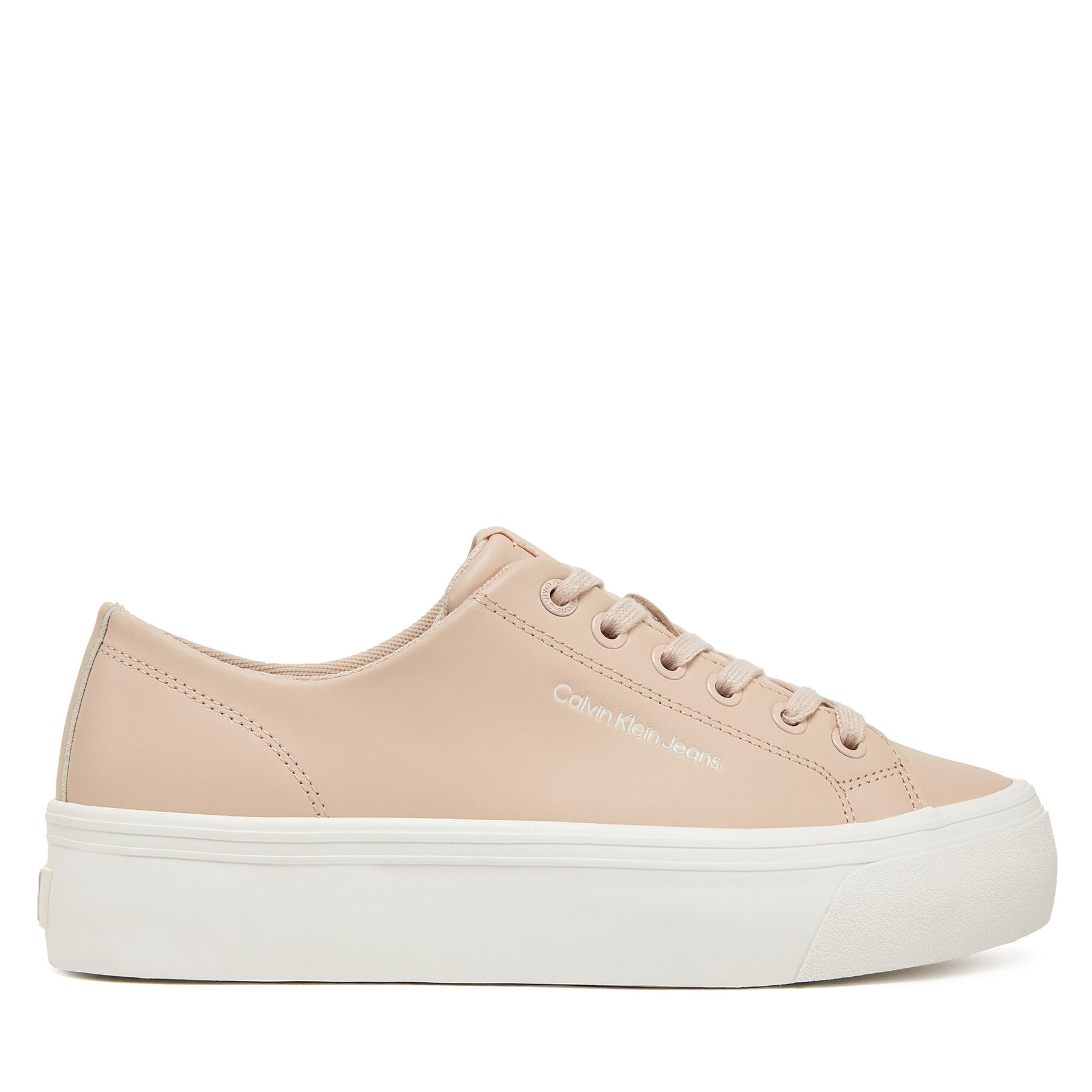 Calvin Klein Jeans Αθλητικά Calvin Klein Jeans Vulc Flatform Low Mg Lth YW0YW01771 Ροζ