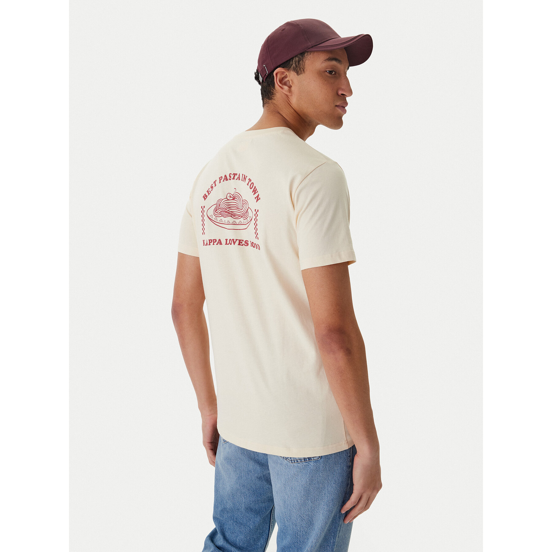 Kappa Majica 37276IW Bež Regular Fit