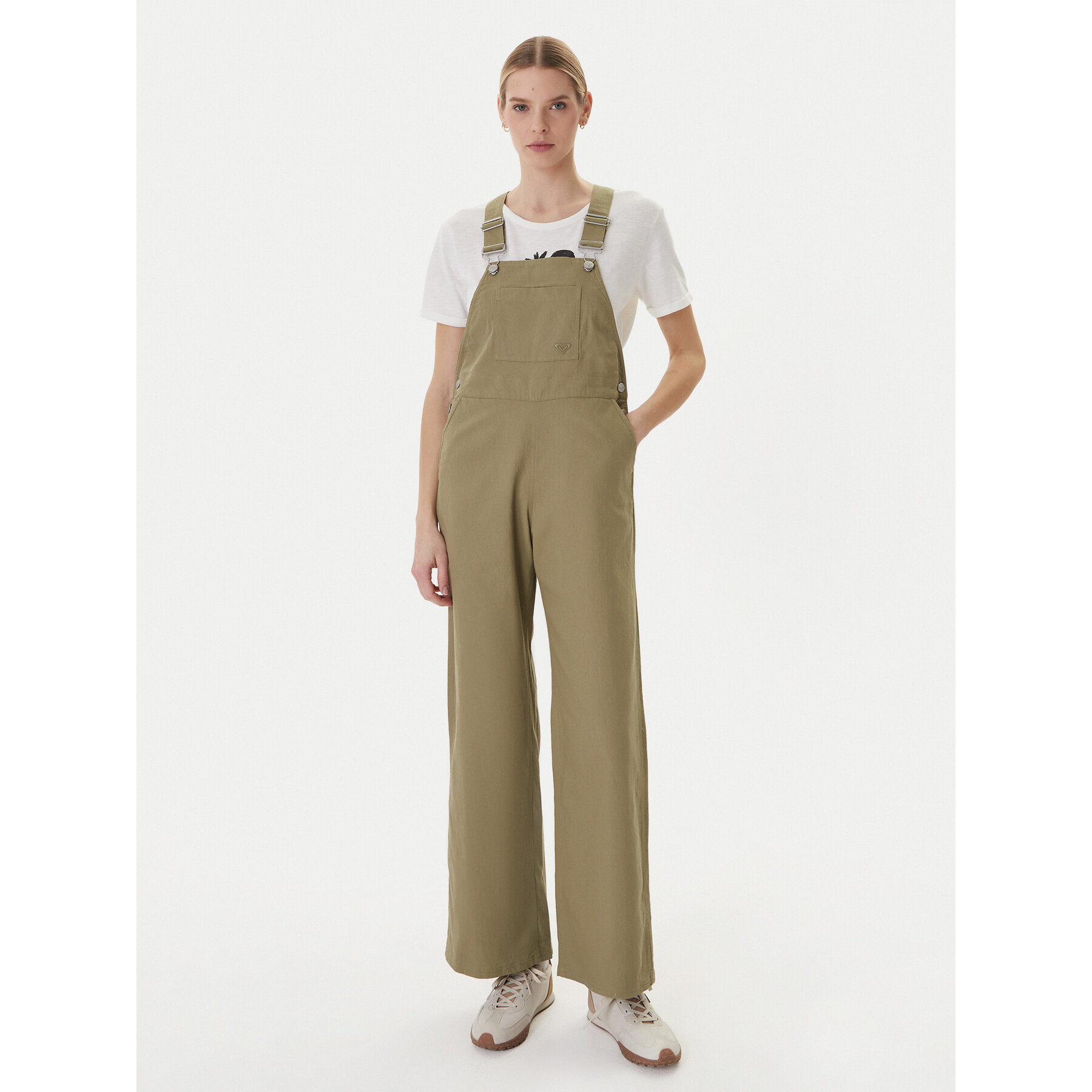 Roxy Latzhose Trail Blazer ERJWO03027 Grün Wide Leg