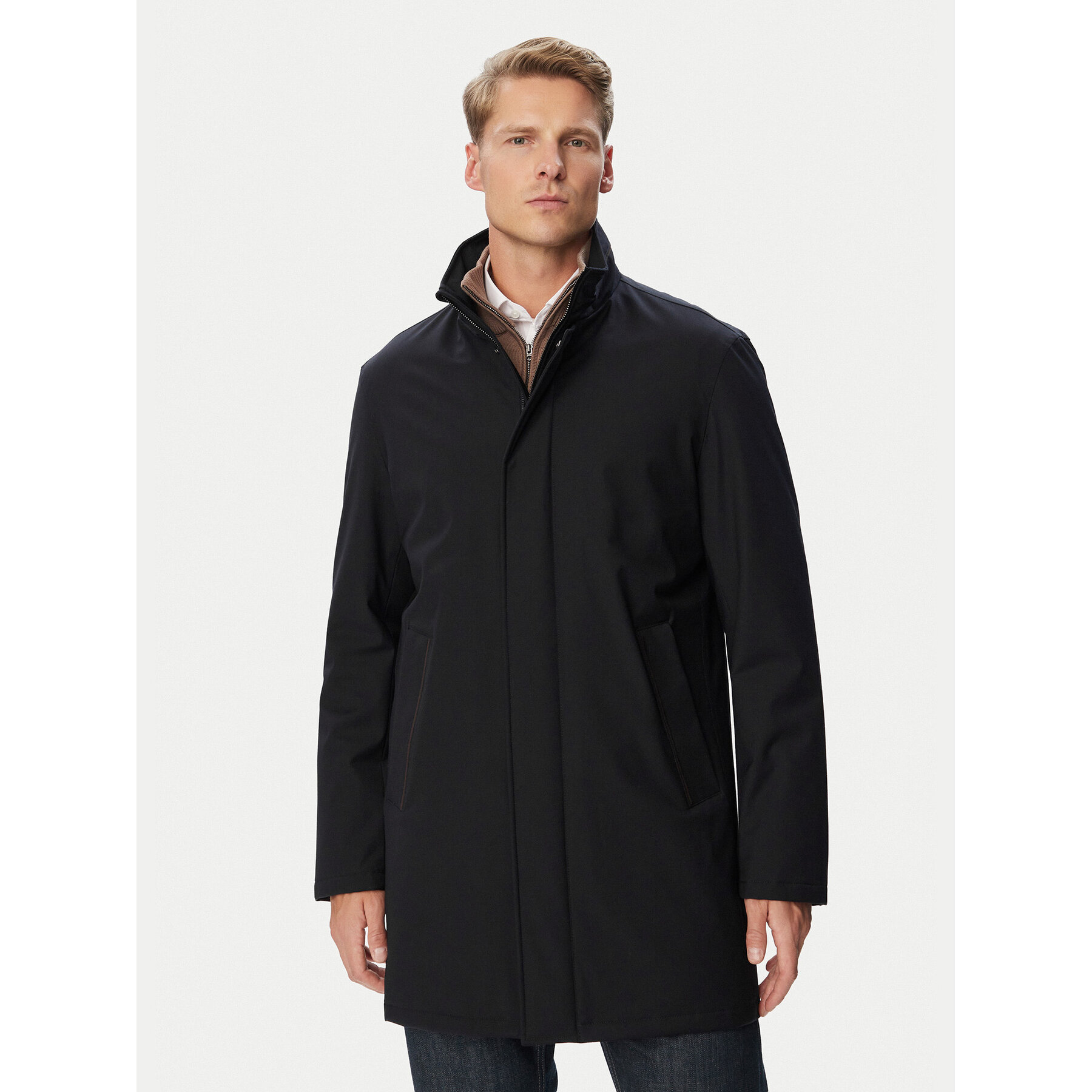 Bugatti Übergangsmantel 238200-21063 Dunkelblau Regular Fit