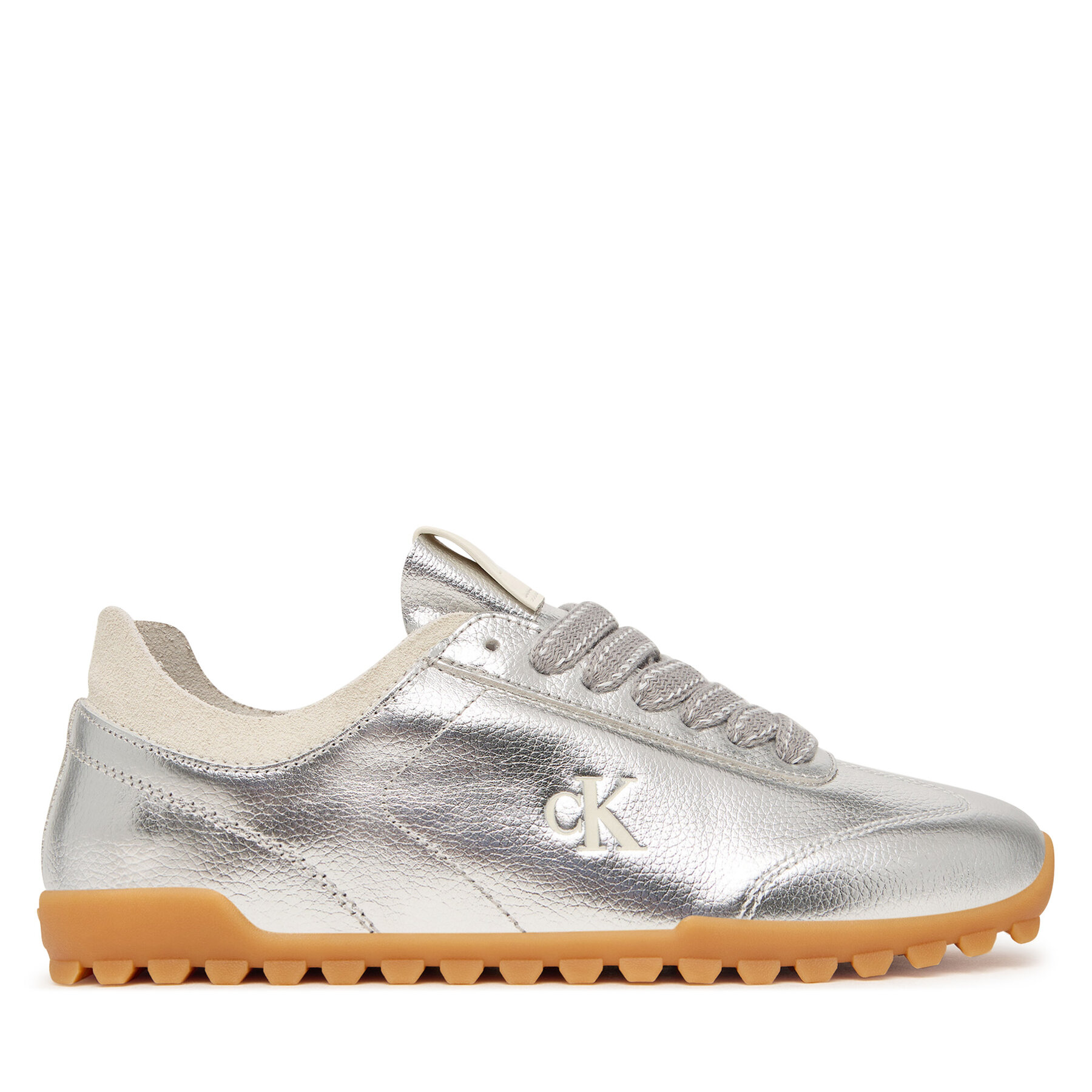 Сникърси Calvin Klein Low Profile Sneaker Met HW0HW03305 Сребрист