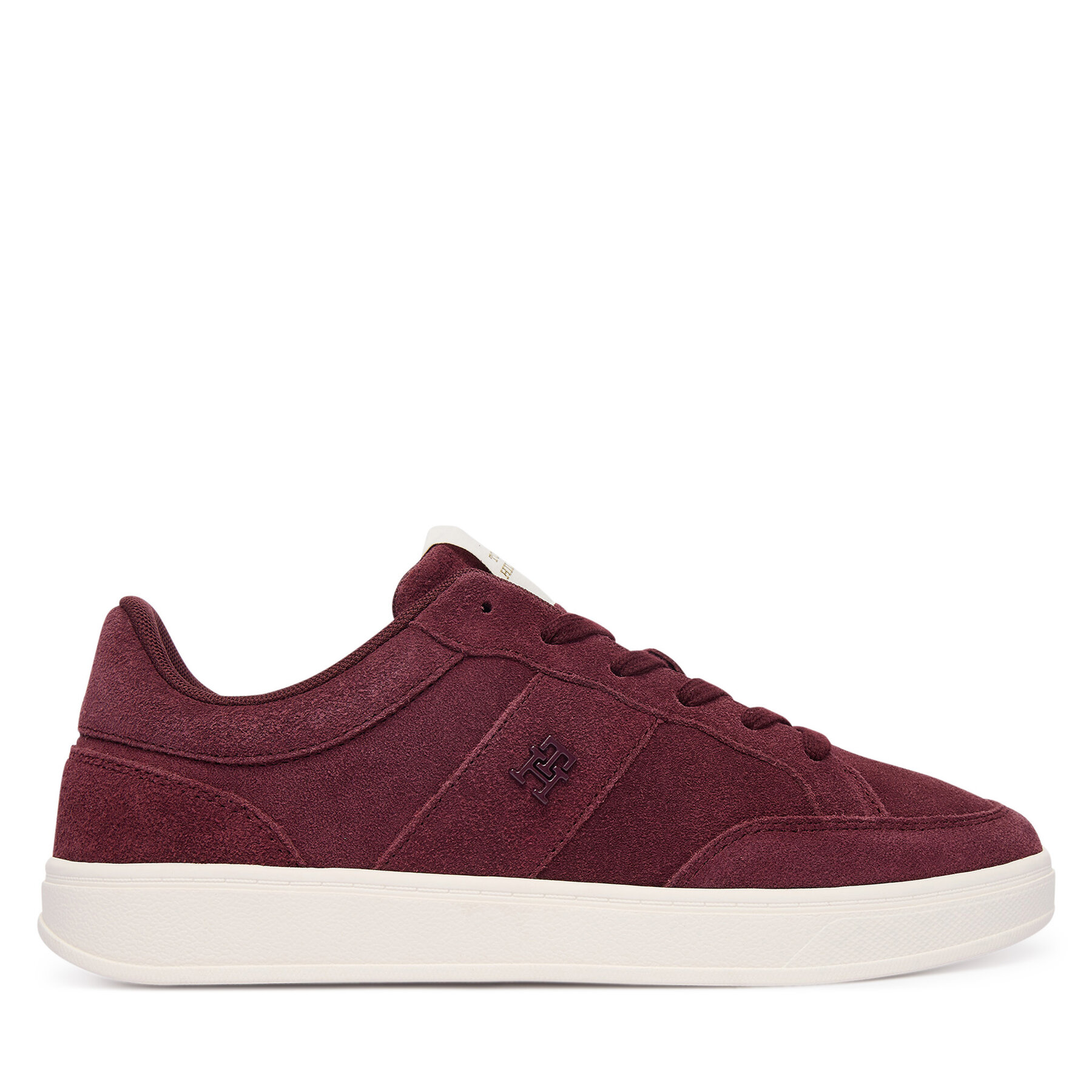 Sneakersy Tommy Hilfiger Th Heritage Court Sneaker Suede FW0FW09266 Bordová