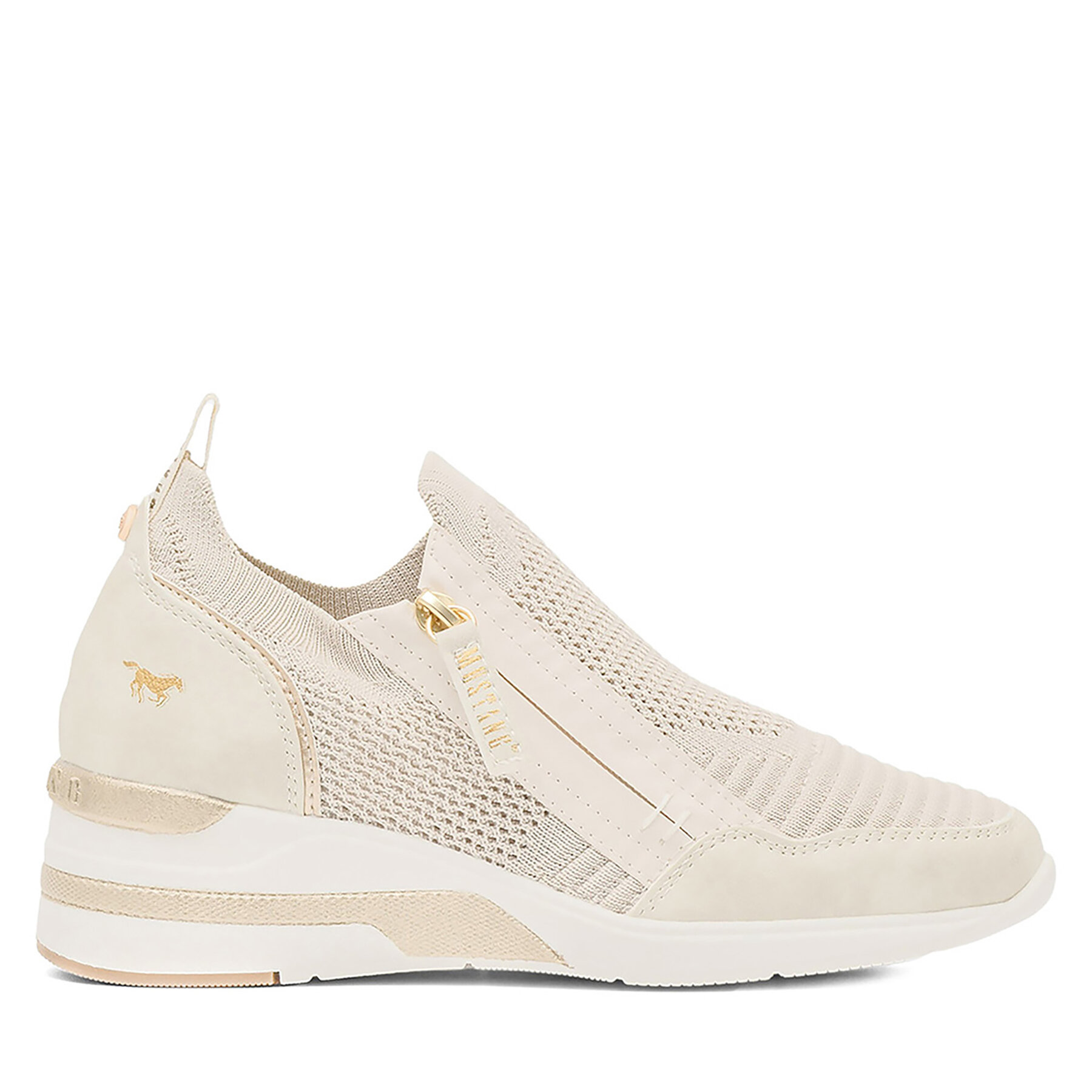 Damskie Sneakersy Mustang, Rozmiar 41 Beżowy 1378-401