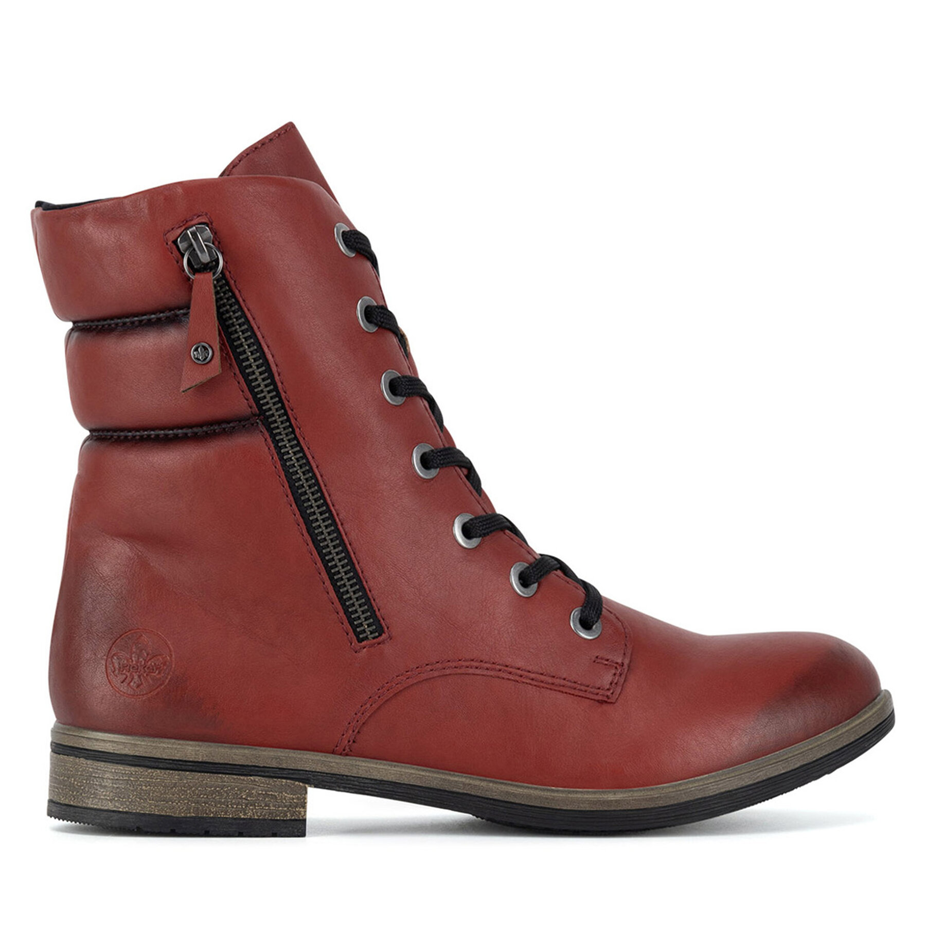 Šnurovacia obuv Rieker 72212-35 Červená