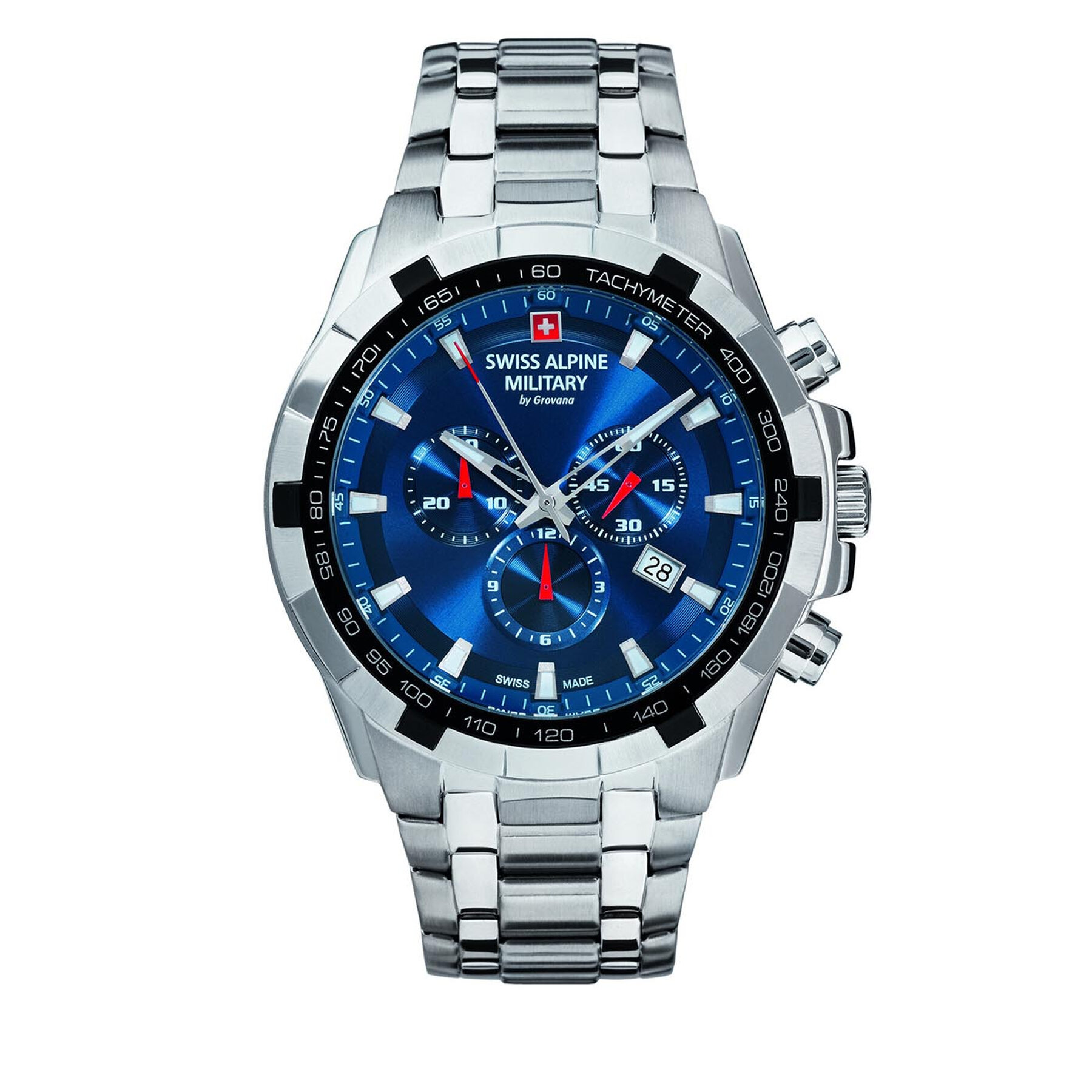 

Годинник Swiss Alpine Military 7043.9135 Blue/Silver/Silver, Срібний